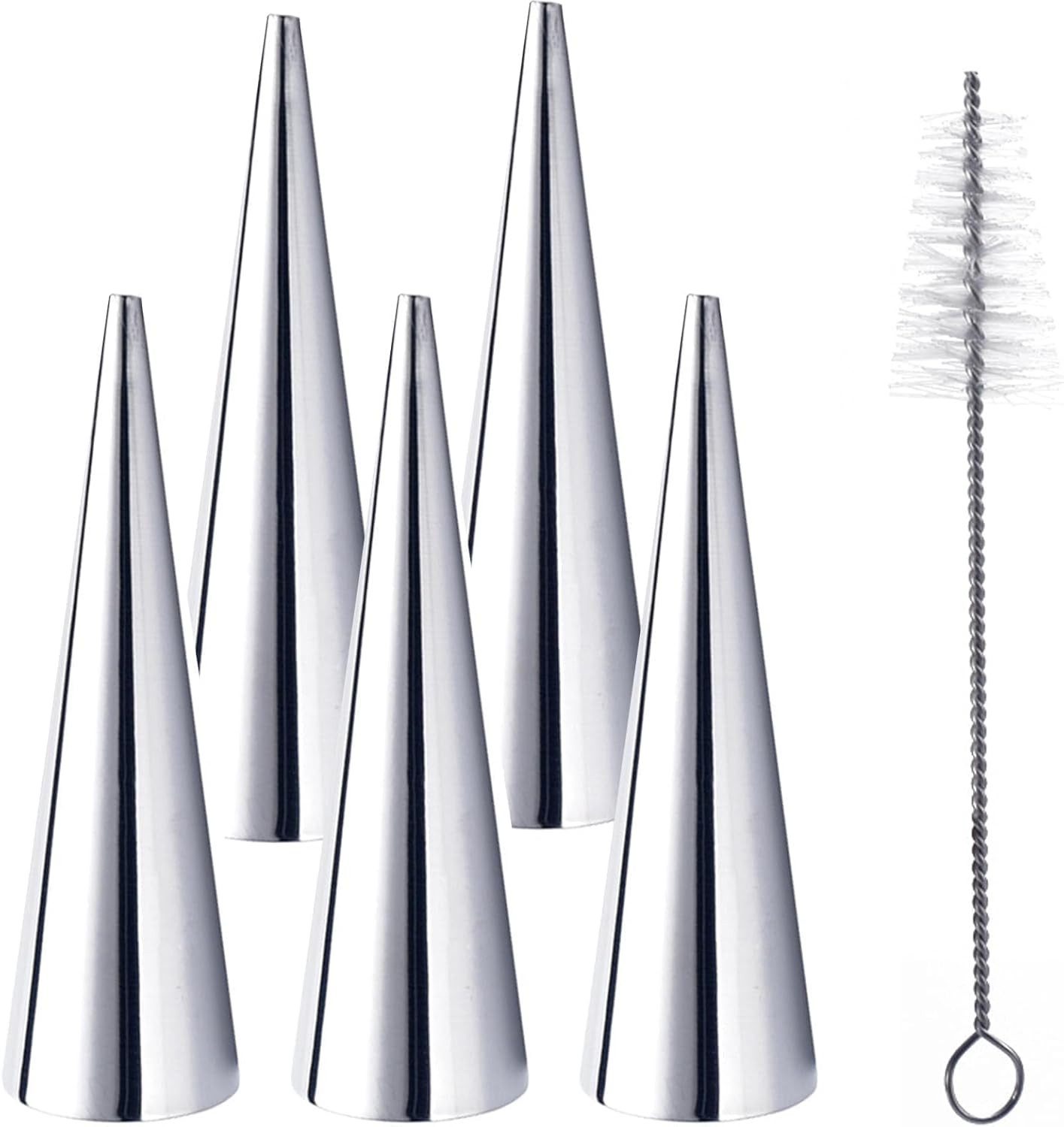 FELIXLEO Pralinenform Backform Edelstahl,Röhren, Sahne, Rollform, Schraubform, (5-tlg)
