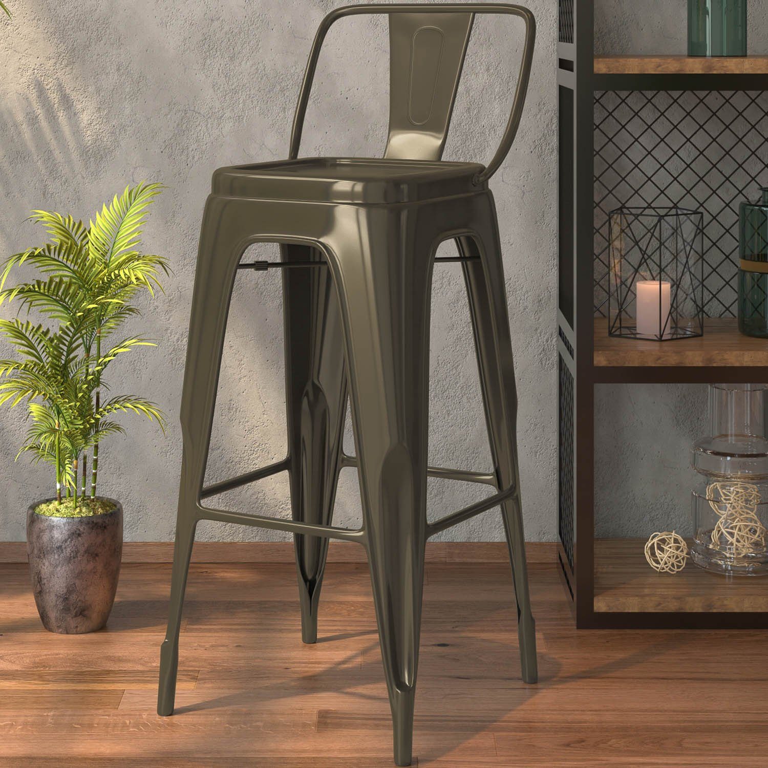 GGMMÖBEL Gartenlounge-Hocker California (2 St)