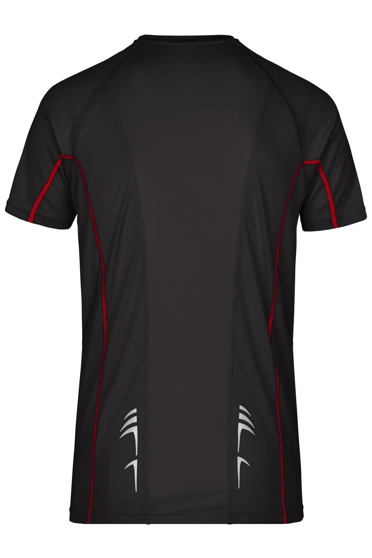 James & Nicholson Laufshirt Doppelpack Herren Sportshirt modische reflektierende Details JN421 (Doppelpack, 2 Stück) Feuchtigkeitsregulierend, atmungsaktiv und schnell trocknend