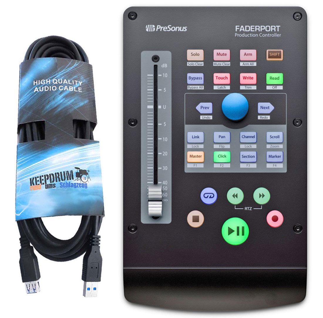 Mischpult Presonus Faderport V2 mit USB Verlängerung