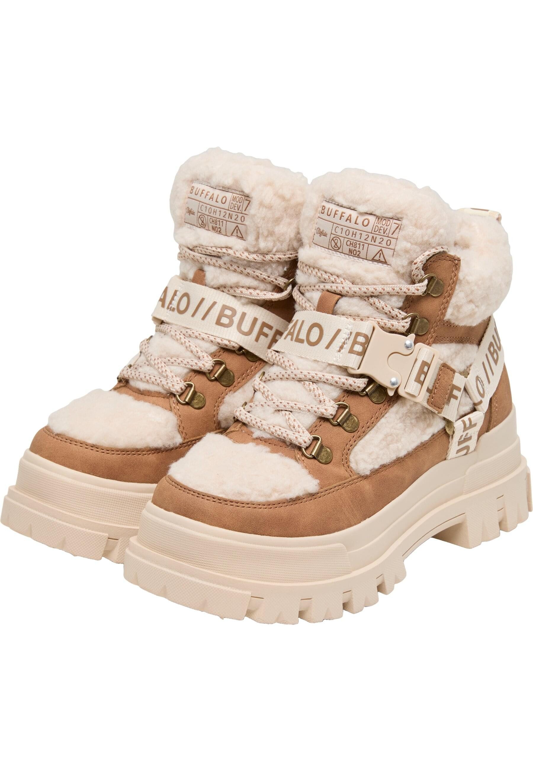 Buffalo Buffalo ASPHA COM MID WARM - VEGAN NUBUCK/FUR Stiefel