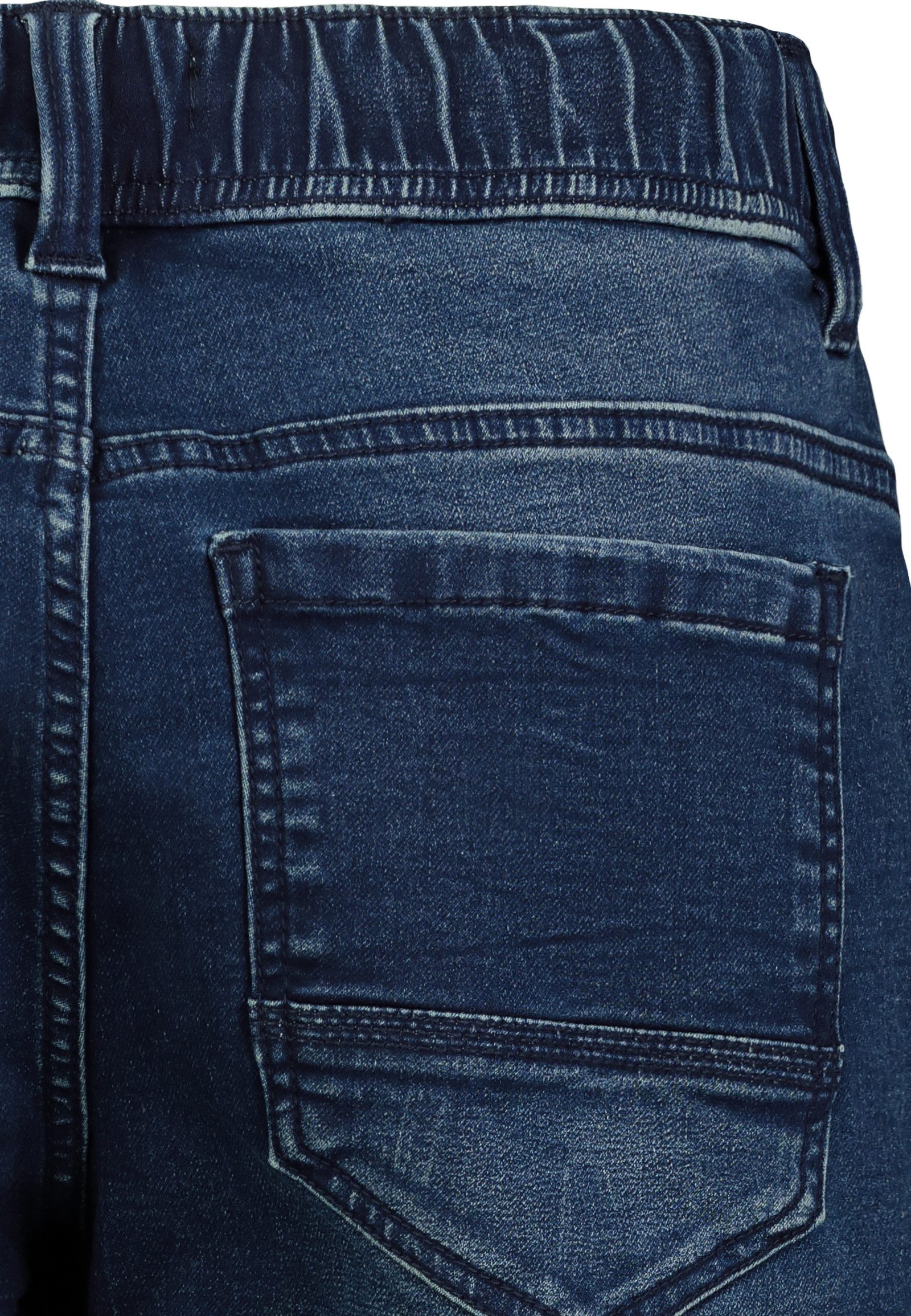 SUBLEVEL Jeansshorts Cargo mit Kontrastnähten Denim Pull On Denim Shorts