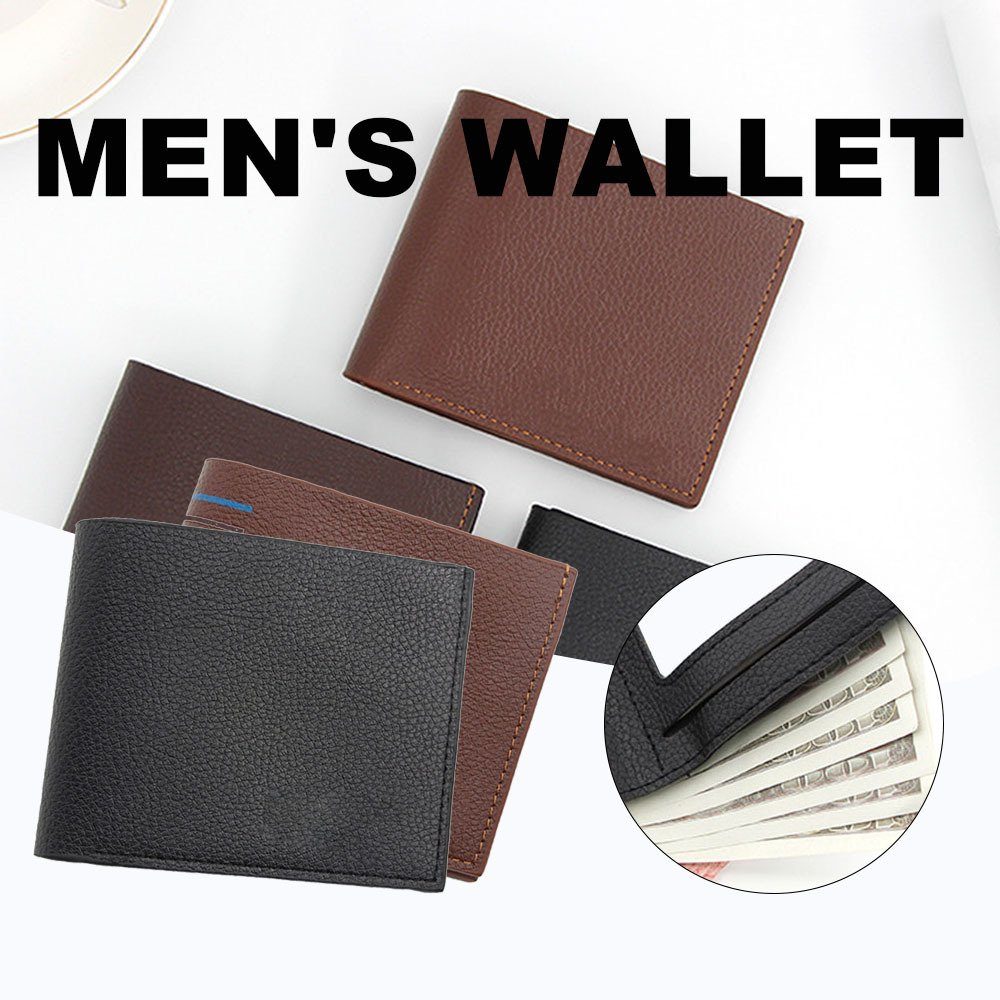 Persönlichkeit dark Portemonnaie Männliche Brieftasche, brown Geldbeutel, l3691 PU-Geldbörse, Geldbörse Blusmart Kurzer