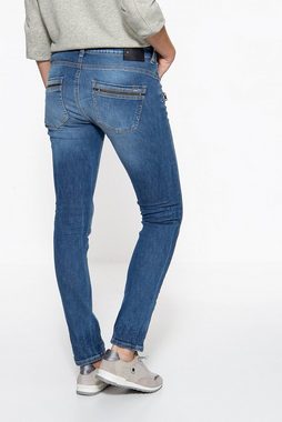 ATT Jeans Slim-fit-Jeans Lindsey mit Zier-Reißverschlüssen