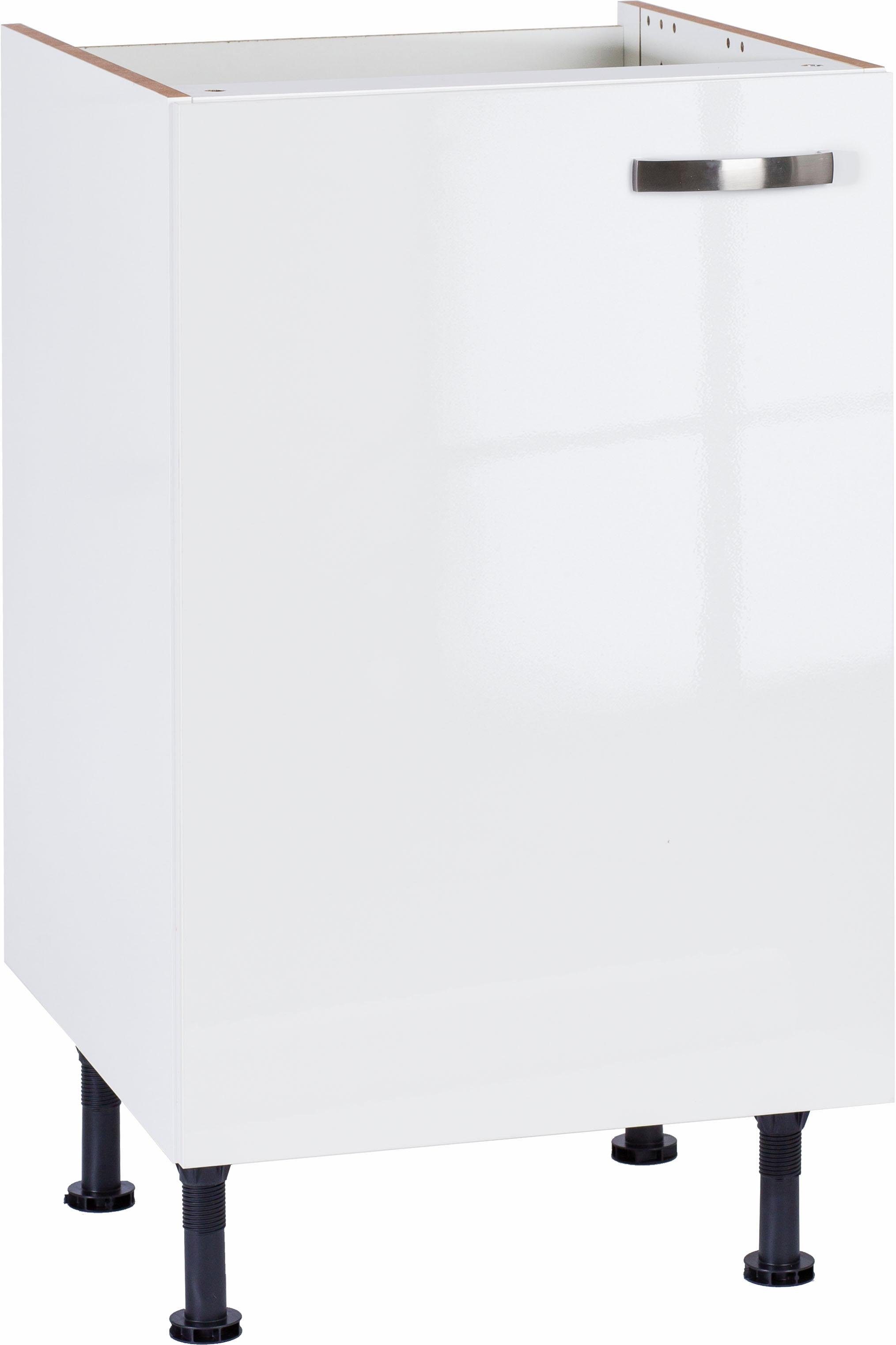 | Glanz/weiß weiß Cara weiß OPTIFIT Spülenschrank Breite 50 cm