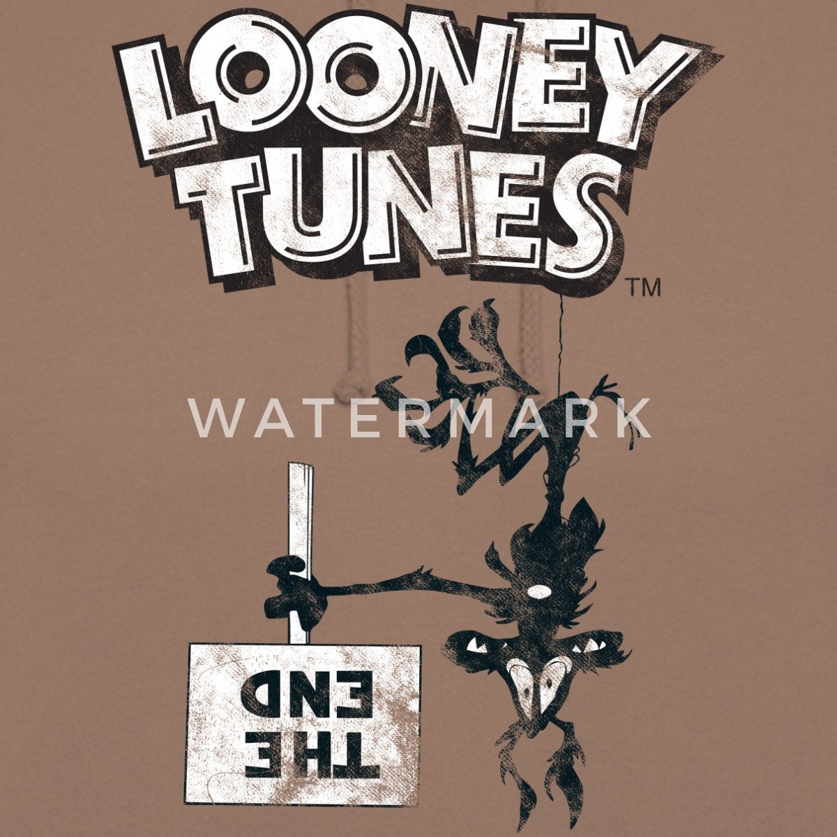 Spreadshirt Hoodie Looney Tunes Wile E. Coyote The End Unisex Hoodie (1-tlg)