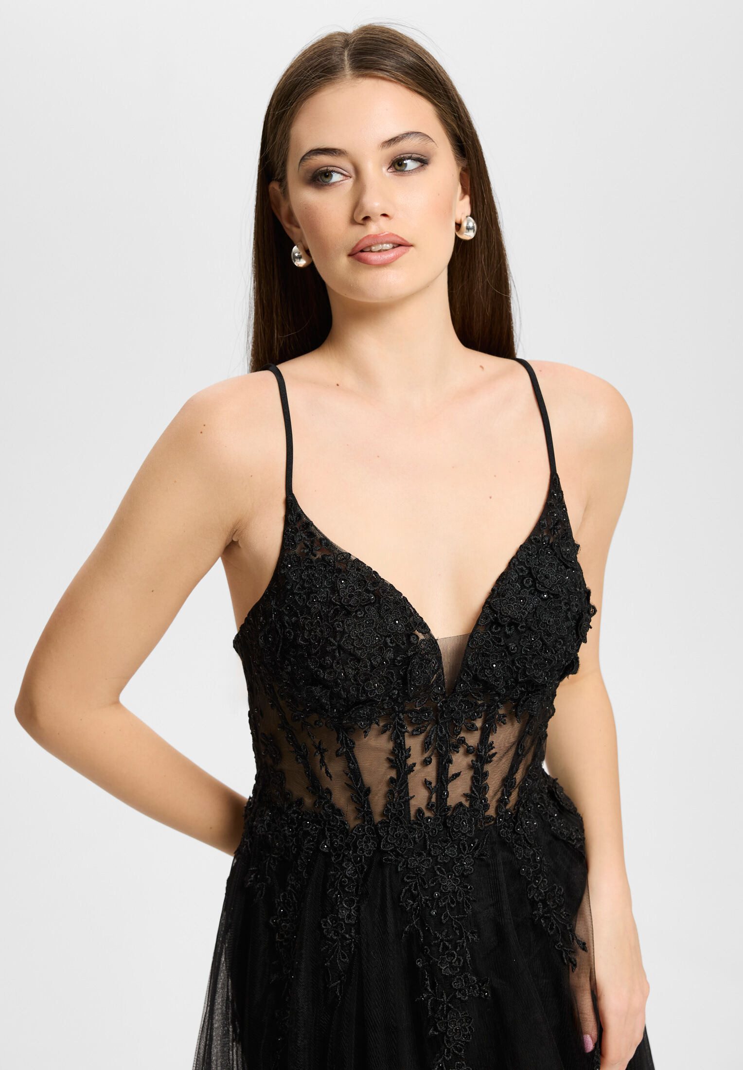 Hey Kyla Abendkleid - Tüllkleid mit kurzer Jerseyhose A-Linie