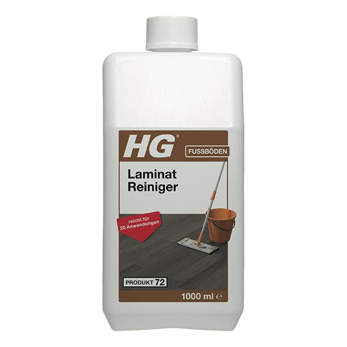 HG HG Laminat Reiniger 1L (Produkt 72) - Für Laminatböden aller Art (1er Fussbodenreiniger