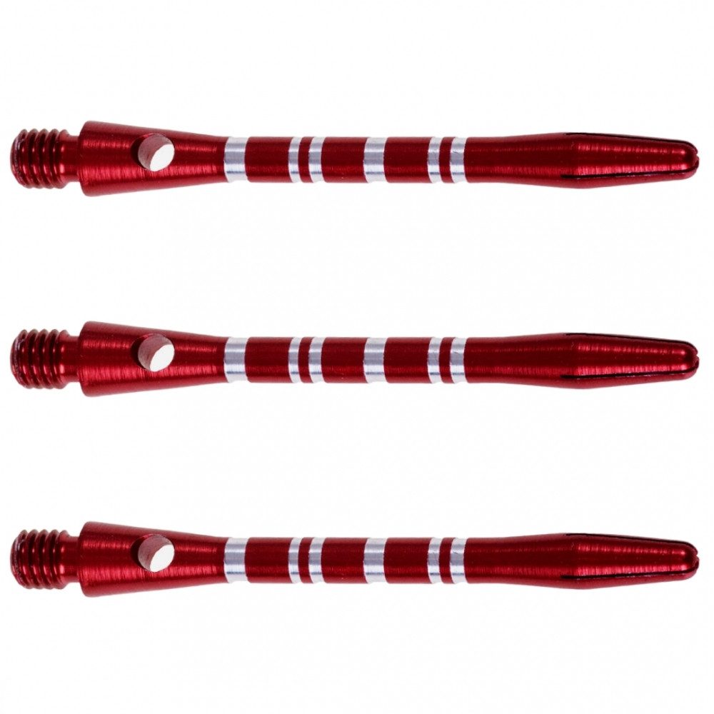 Dartscheibe Karella Shaft Alu Stripe rot für Darts.