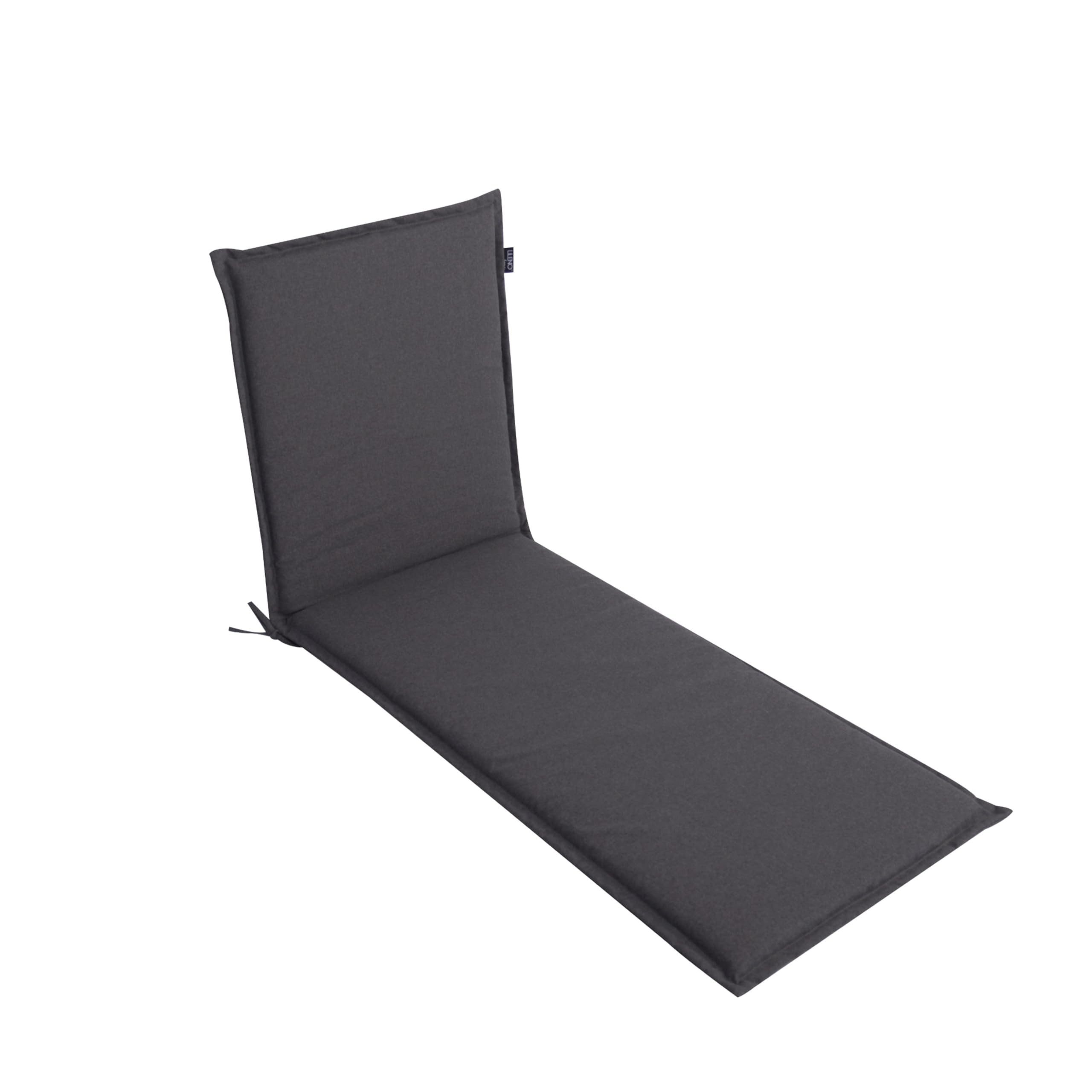 LILENO HOME Liegenauflage perfekt für Strandliegen, Sonnenliege Auflage, Gartenliege Auflage, (1er Set), Polsterauflage Anthrazit Y, Auflagen für Gartenliegen