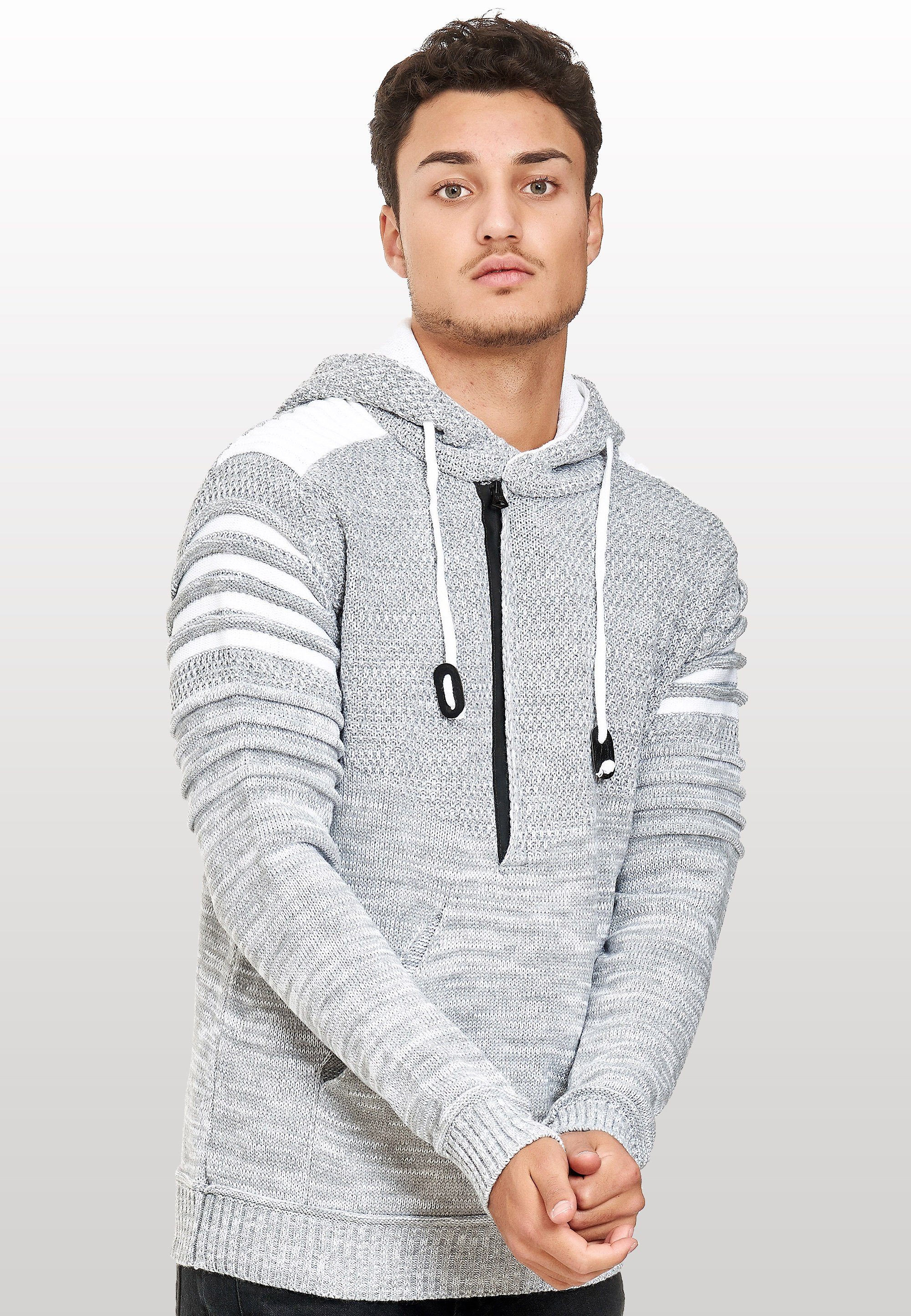 Rusty Neal Kapuzensweatshirt in modernem Strickdesign günstig online kaufen