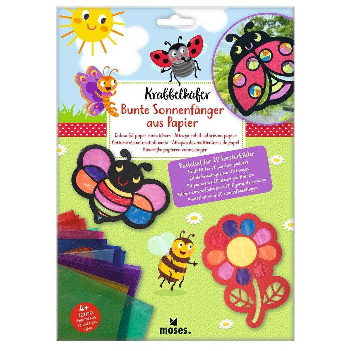 Moses. Verlag Kreativset Fensterbilder Bastelset 20 bunte Motive, ab 4 Jahren für Kinder