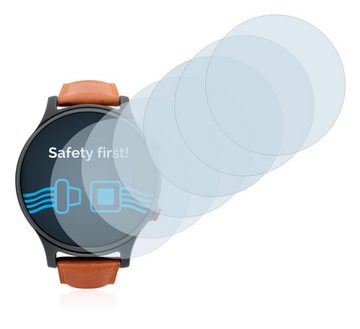 Savvies Schutzfolie für Smartwatcher Essence, Displayschutzfolie, 6 Stück, Folie klar