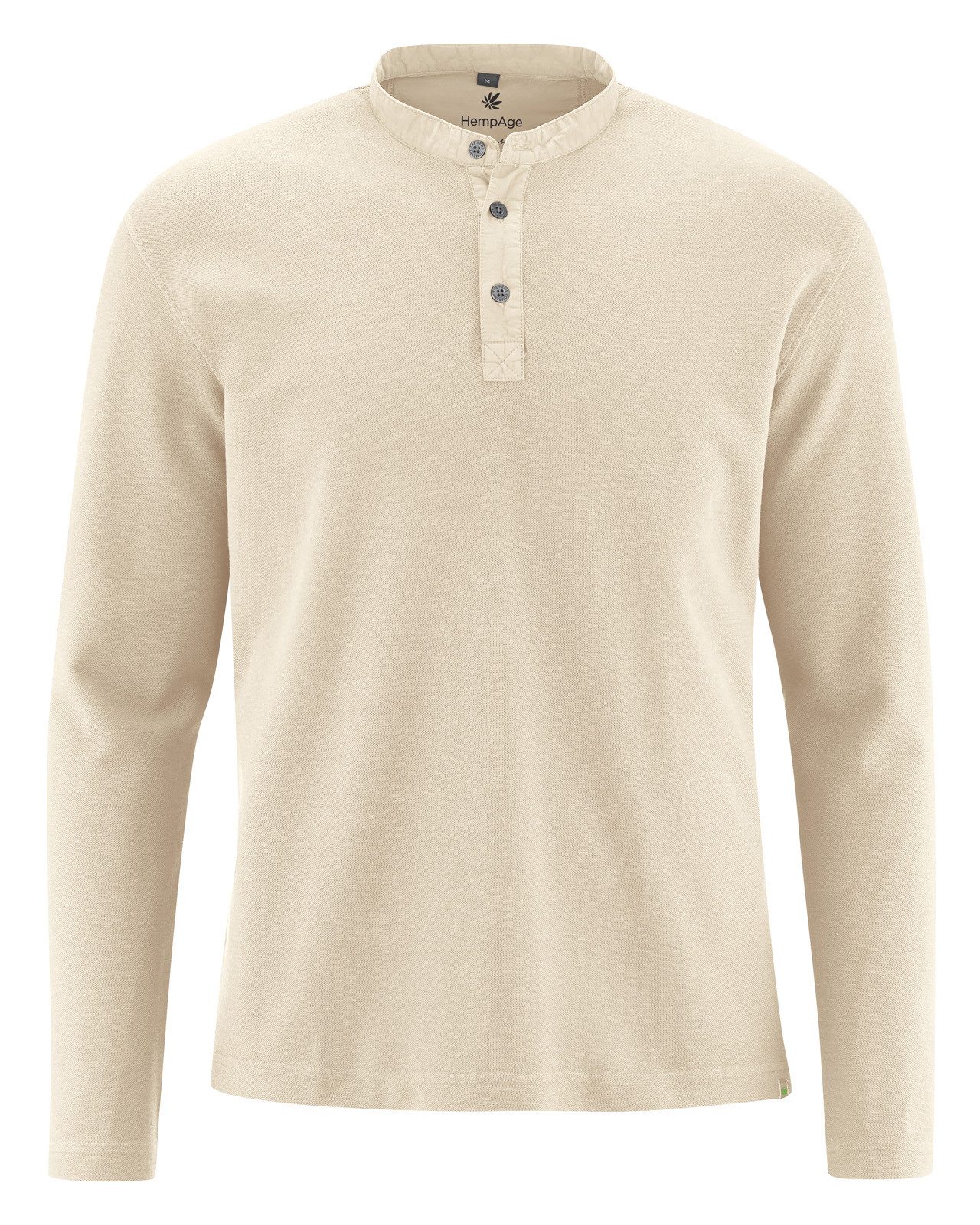 Langarmshirt Casual Langarmshirt Hanf/Biobaumwolle Casual Fit
