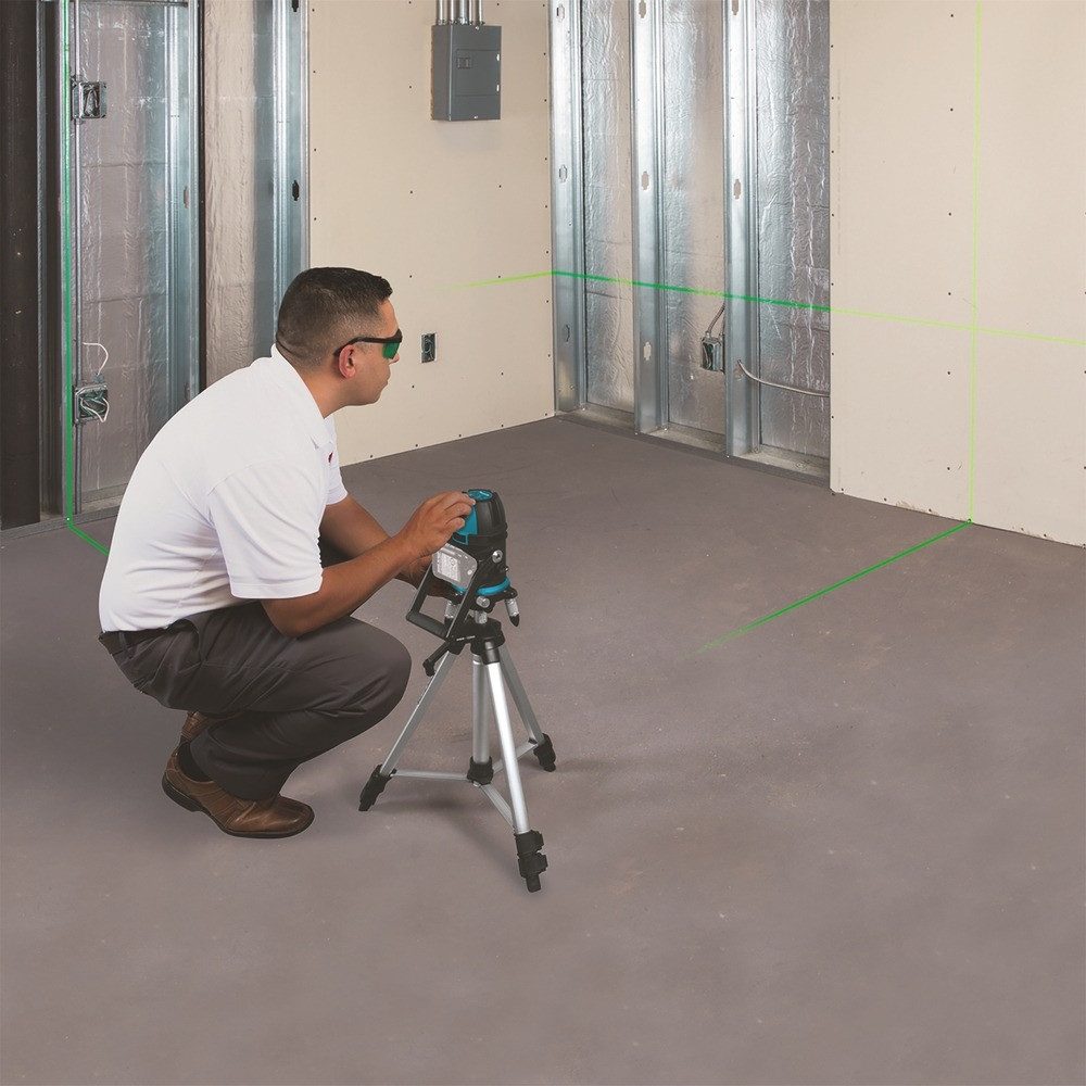 Makita Punkt- und Linienlaser, Akku-Multilinienlaser 12V, SK209GDZ, 10 m, Ohne Akku im