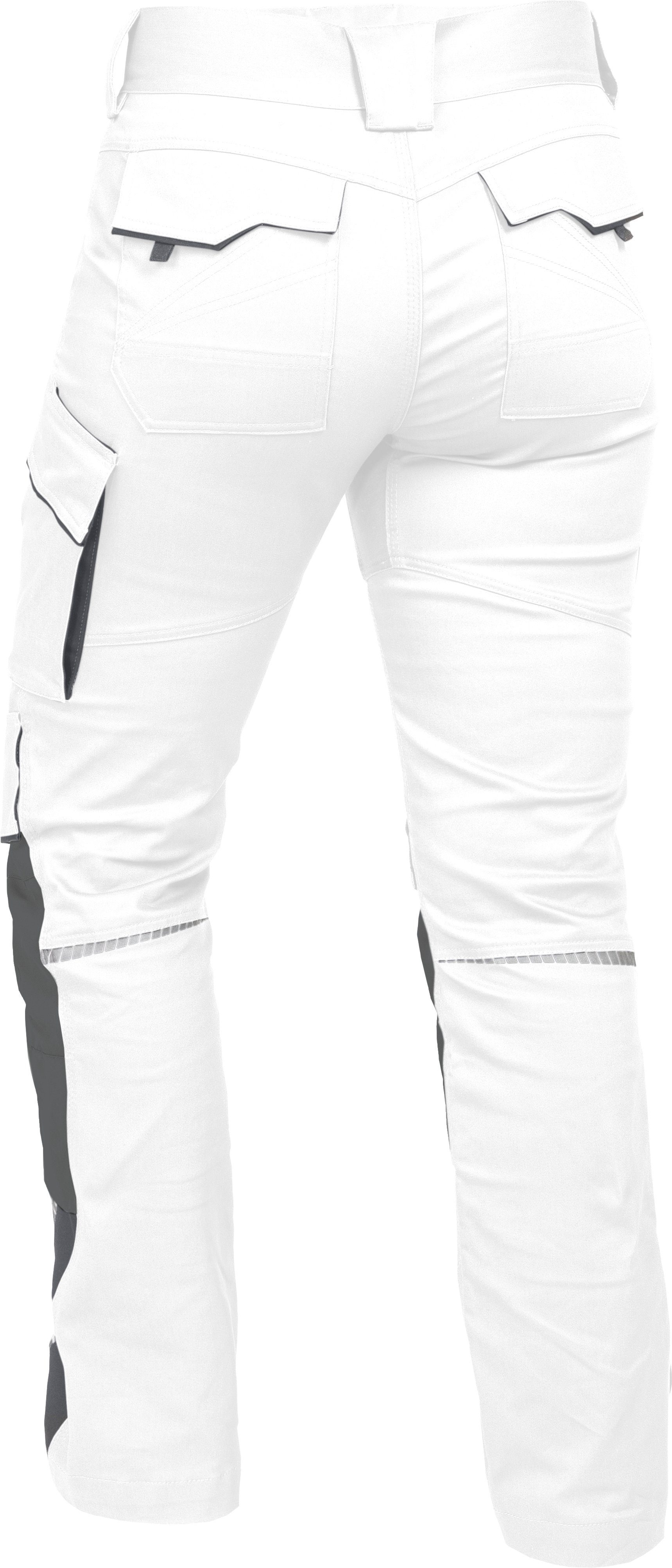 Leibwächter Arbeitshose Damen Flex-line Arbeitshose mit Reflektoren und femininer Passform (Ergonomische Passform mit Reflektoren, Funktionshose für Handwerk, Lager und Montage) Cargohose mit 290 g/m²