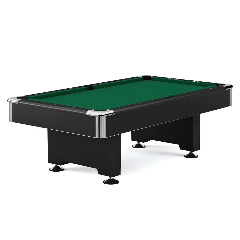 Club Billardtisch 7 Schiefer Turnier Automaten in Schwarz, Grün, 9 ft (Spielfeld oder 8 Hoffmann ft Billardtisch in ft 198x99 cm) EuroSpeed Billardtisch Pro