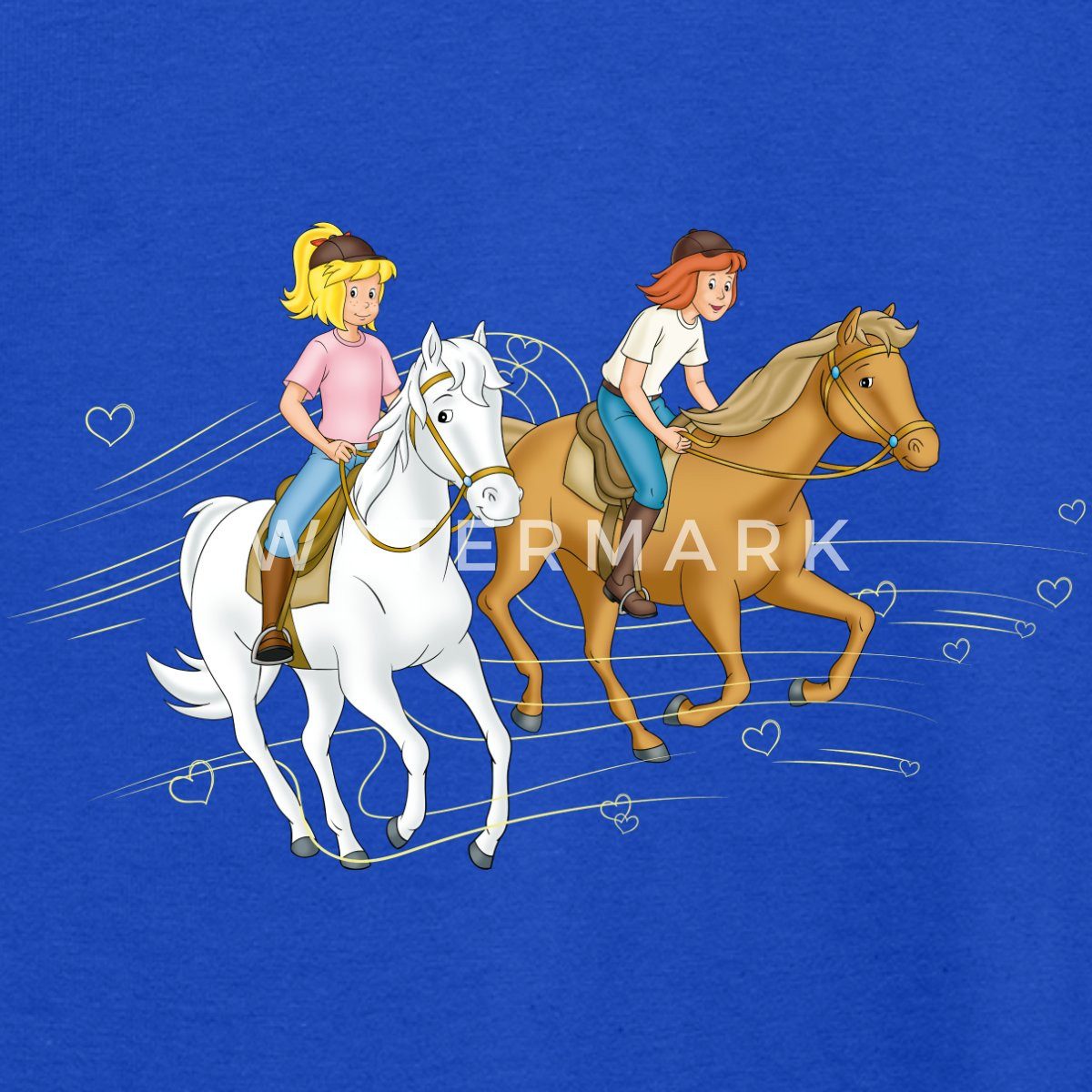 Spreadshirt T-Shirt Bibi Und Tina Ausritt Mit Amadeus Und Sabrina Kinder T-Shirt (1-tlg)
