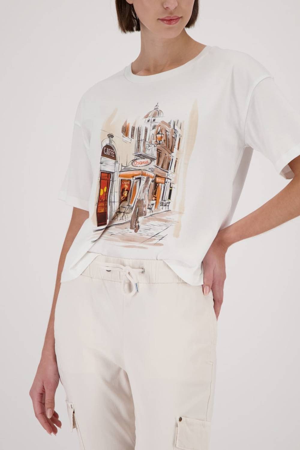 Monari T-Shirt 410087 Auffälliger Print als modisches Highlight günstig online kaufen