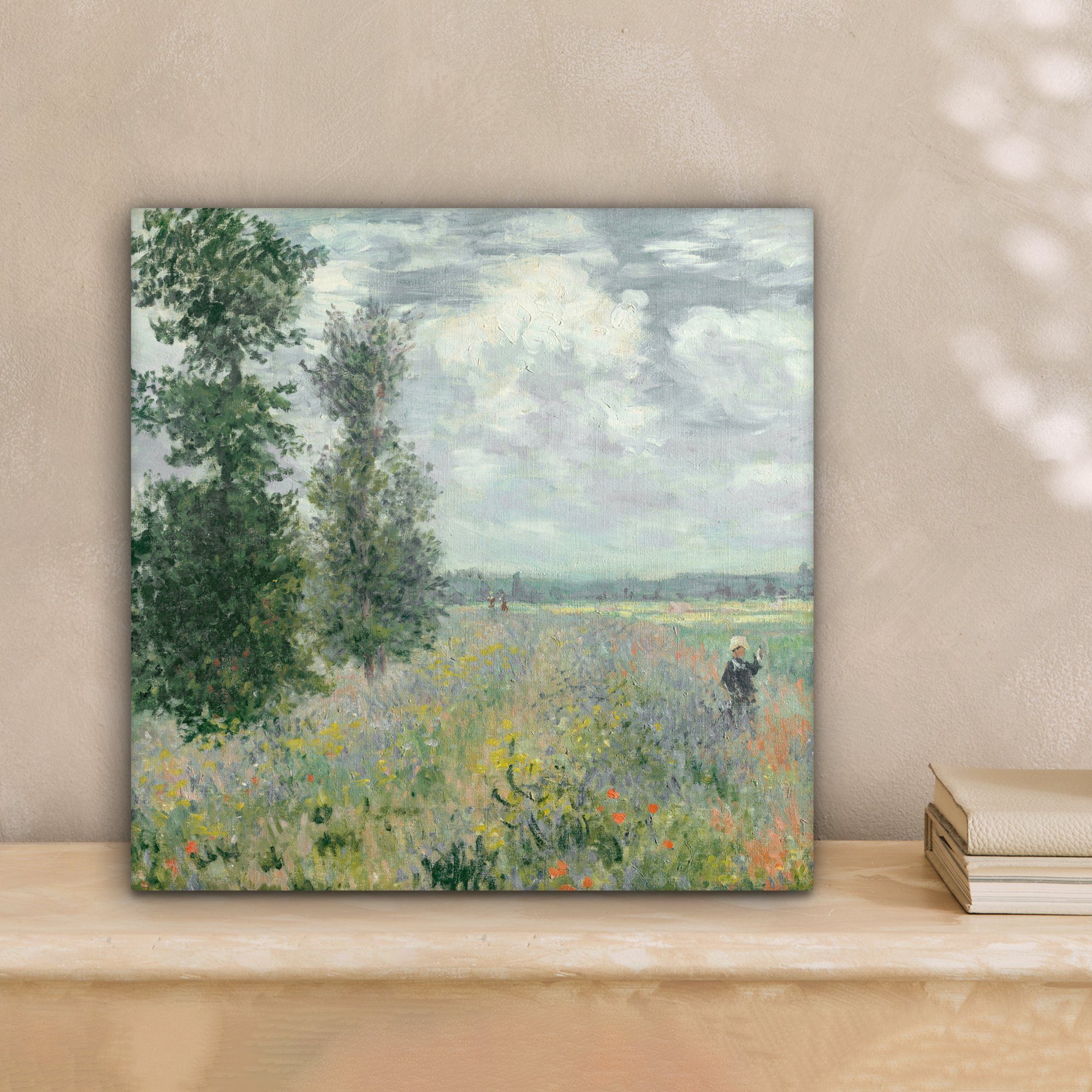 OneMillionCanvasses® Leinwandbild Claude Money - Mohnfelder - Kunst - Alte günstig online kaufen