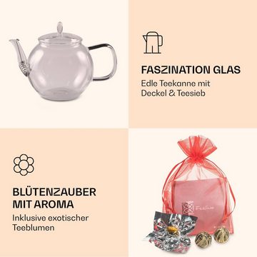 Feelino Teekanne Bedida Teekanne 800ml + 6xTeeblume Grün, 0.8 l