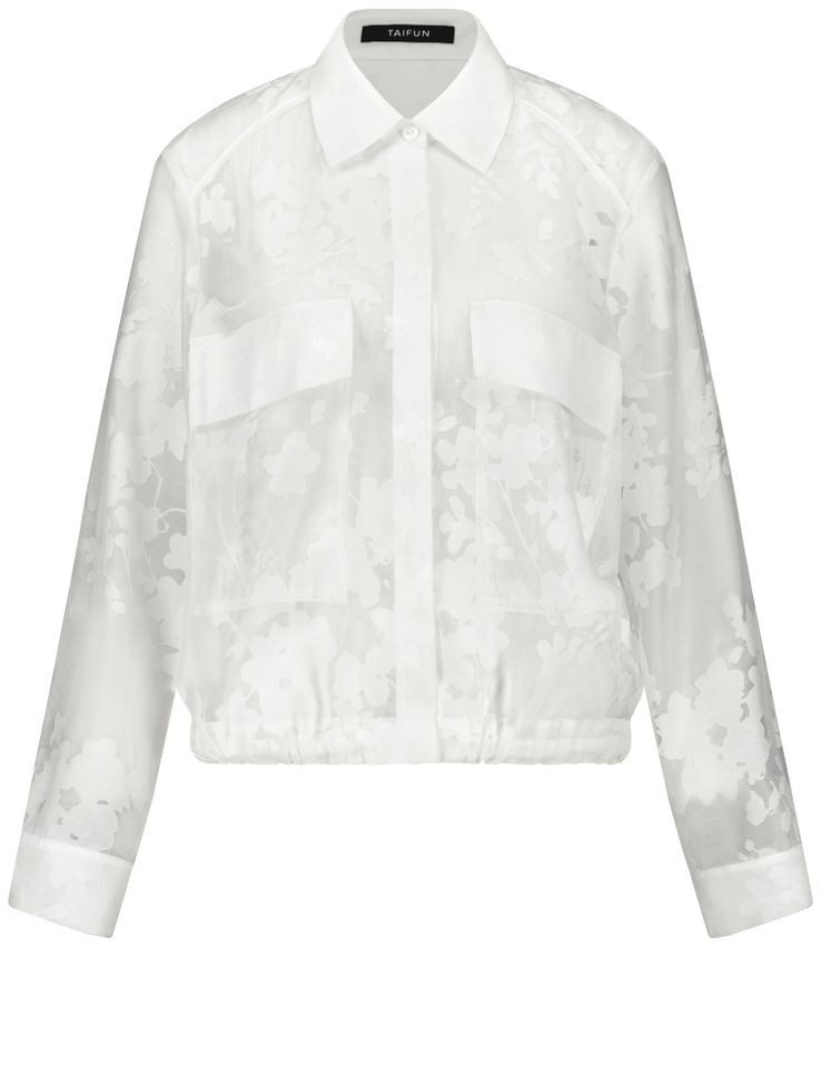 Taifun Longblazer – Transparente Hemdbluse mit günstig online kaufen