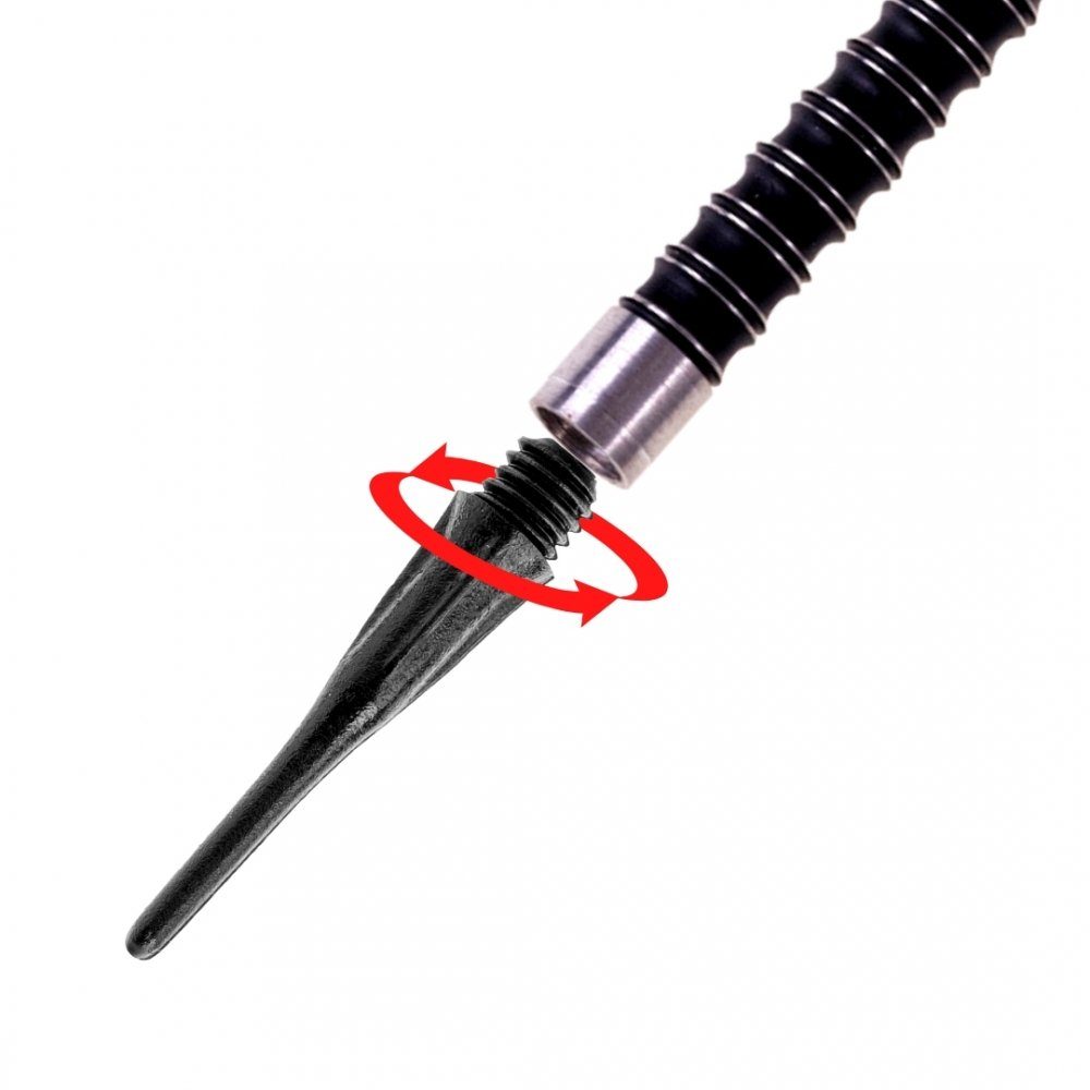 Karella Dartpfeil Softspitzen Ultimo 500 St. in Dose 2BA Gewinde Schwarz