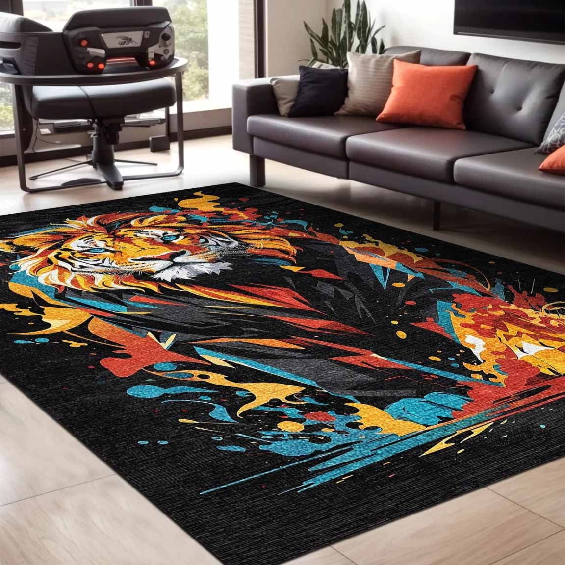 Bamyum Teppich Lions Teppich mit Chenille günstig online kaufen