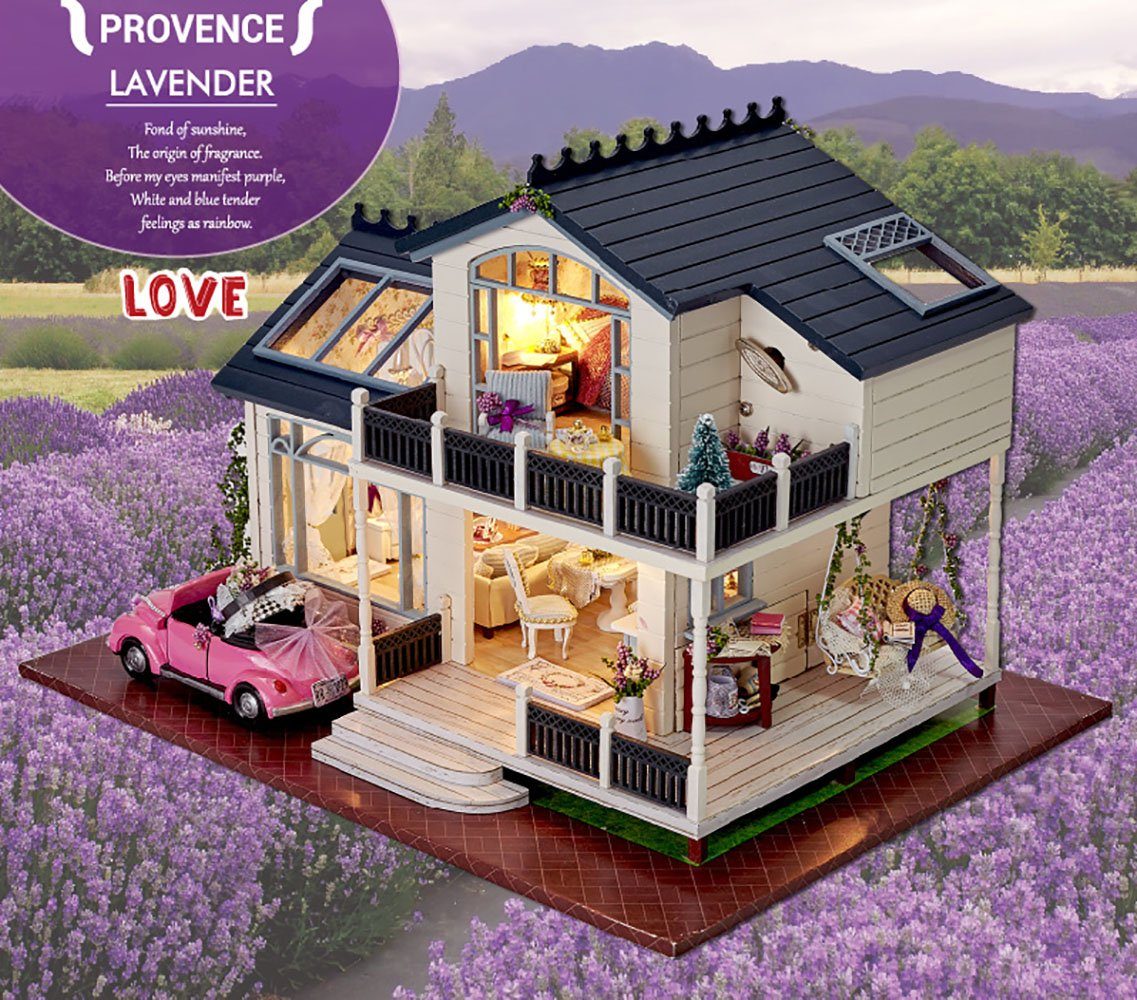 3D-Puzzle Miniatur-Küche Aus Holz, 9 X 9 X 11,5 Cm, DIY-Bausatz Mit LED – Modellbau Für Erwachsene