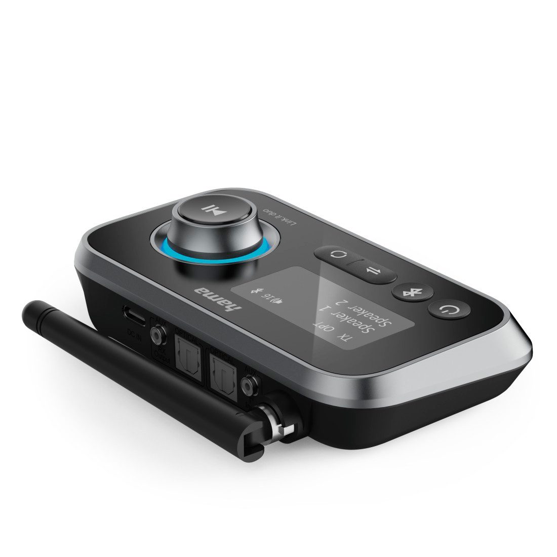 Hama Bluetooth-Adapter Audio (Sender und Empfänger, für HiFi, TV, Beamer) Bluetooth-Adapter zu 3,5-mm-Klinke, USB Typ C