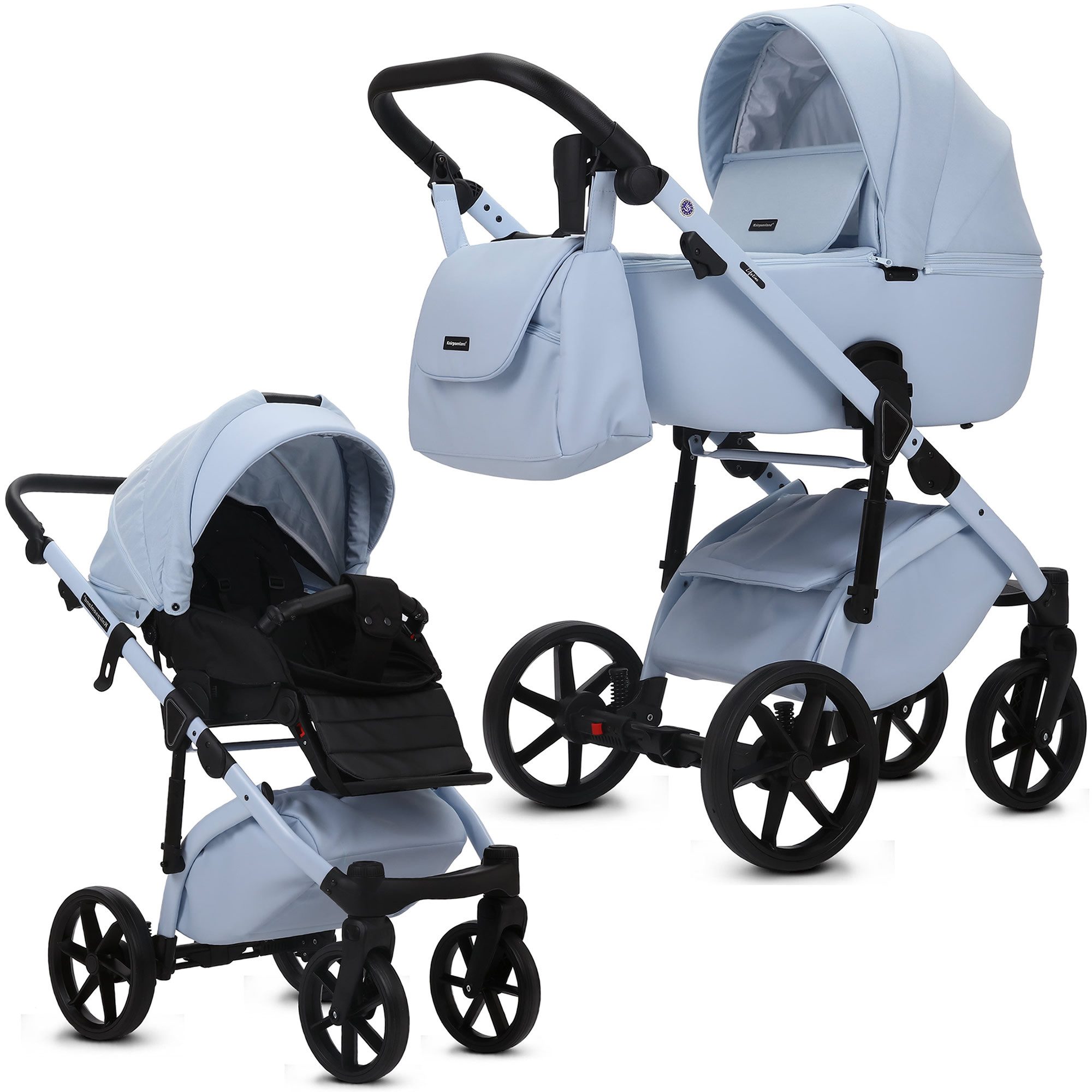 Kombi-Kinderwagen Lifetime 2.0 inkl. Sportsitz, Wickeltasche, viel Zubehör 2in1