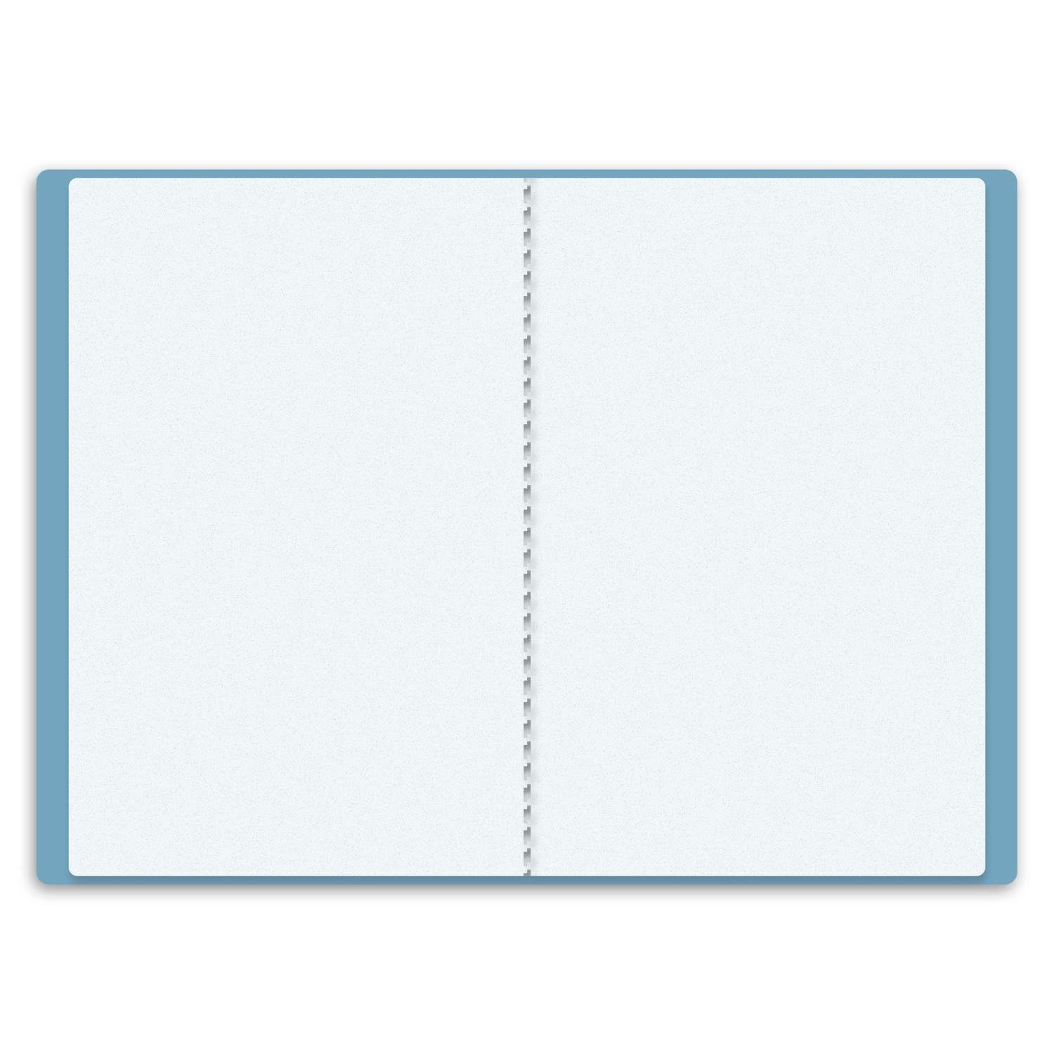 Thumbnail - itenga Organisationsmappe itenga Zeugnismappe A4 Kunststoff Sichtbuch blau
