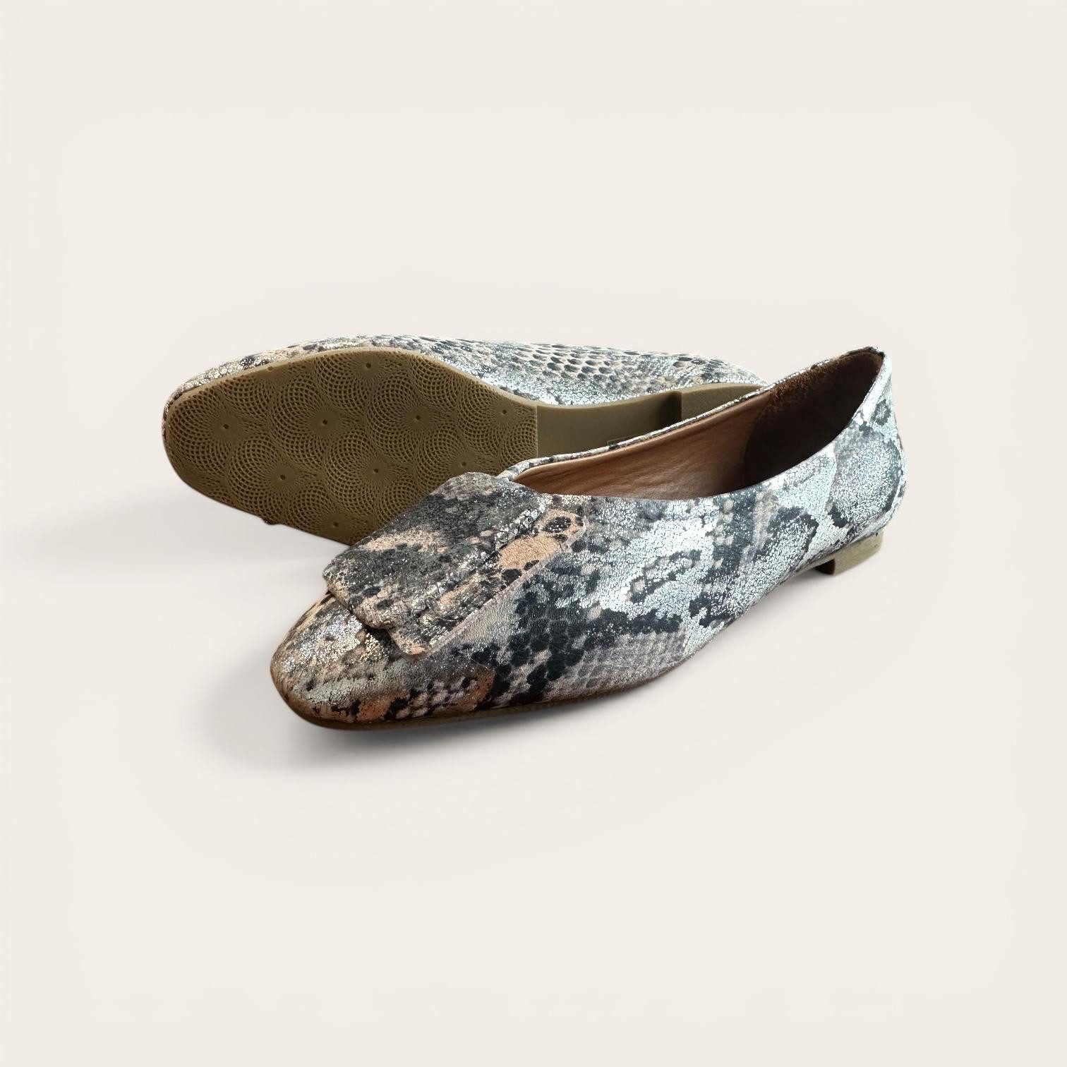Begoria Begoria Snake - Exquisite Leder-Ballerinas mit Schlangenmuster Ballerina – Bild 4 von 4