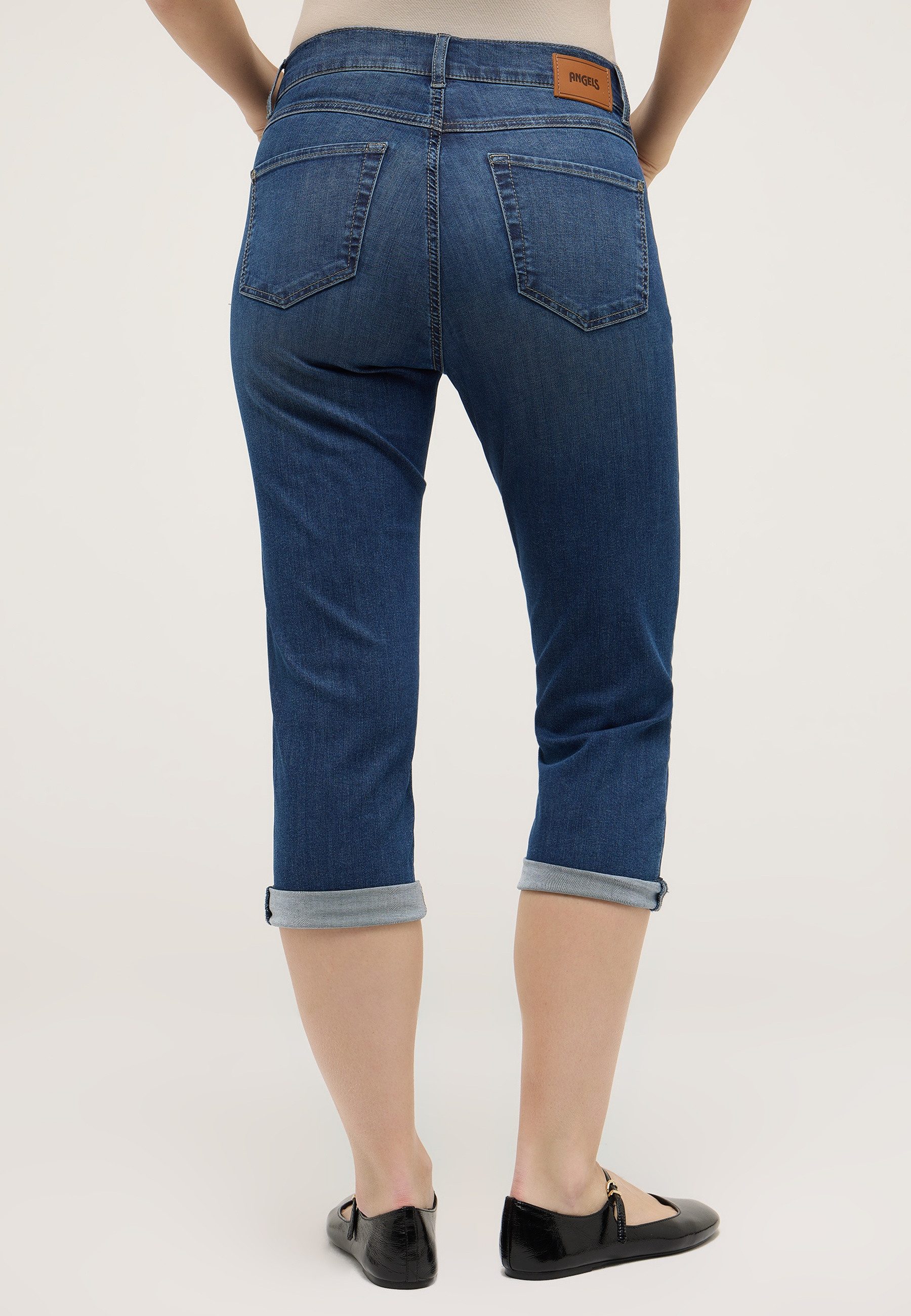 ANGELS Caprijeans CICI TURN UP mit Stretch und Aufschlag
