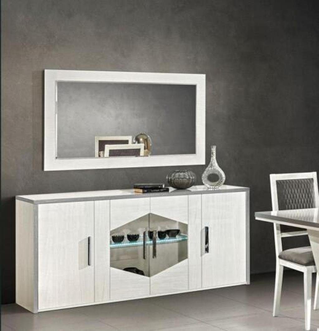 Kommode Luxus Modern JVmoebel Design Set Spiegel Wohnzimmer 2tlg. Kommode, Holz