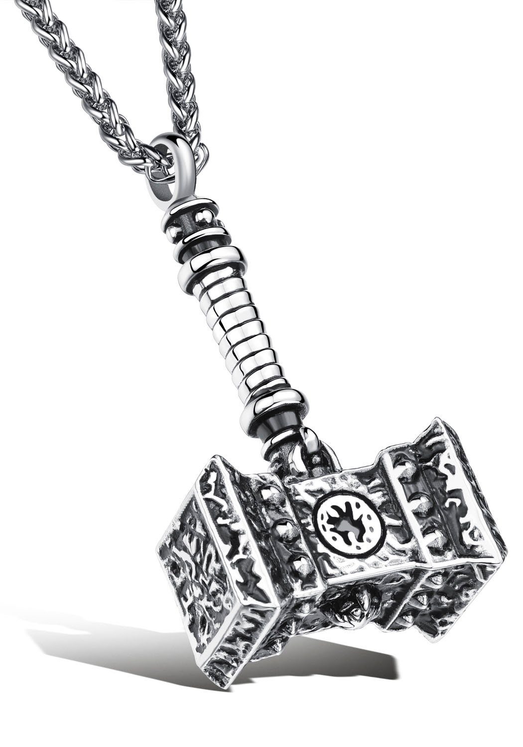 Firetti Kette mit Anhänger Schmuck Geschenk Thor Hammer