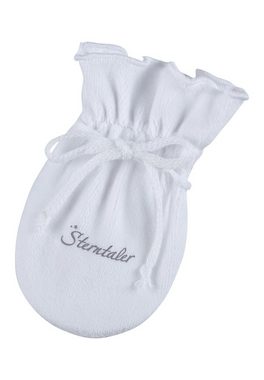 Sterntaler® Fäustlinge Kratzfäustlinge (Kratzhandschuhe mit praktischem Bindeband Unifarbend) Baby Handschuhe aus weichem Nickimaterial