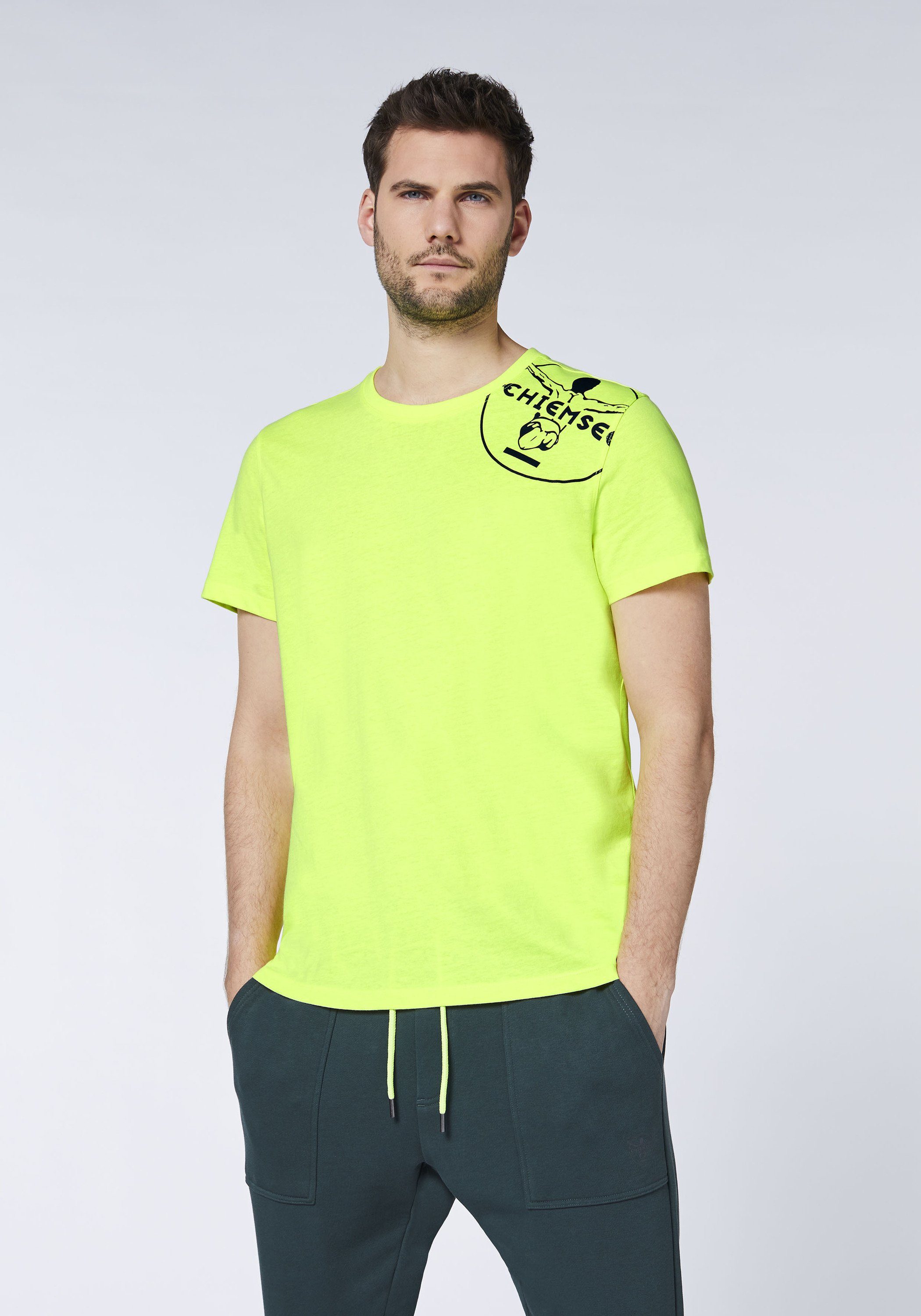 Chiemsee Print-Shirt T-Shirt Yellow 1 mit Safety Jumper-Motiv