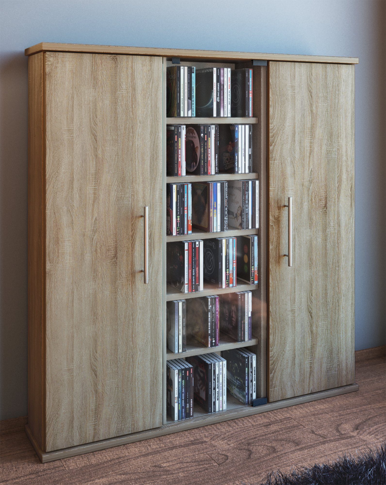 VCM CD-Regal Holz CD DVD Stand günstig online kaufen