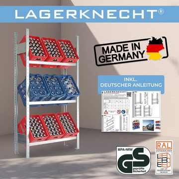 Lagerknecht Standregal Getränkekistenregal made in Germany für 9 Kisten in Industriequalität