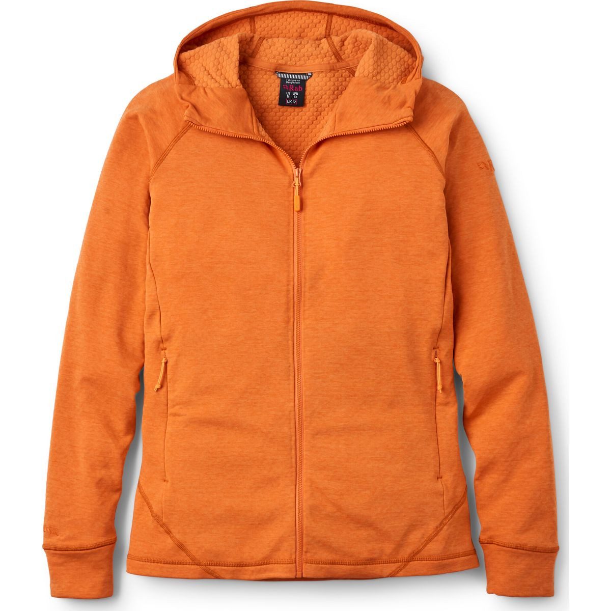 Rab Outdoorjacke Nexus Hoody Wmns Eine leichte, elastische Fleece-Midlayer aus Thermic™ G mit Kapuze