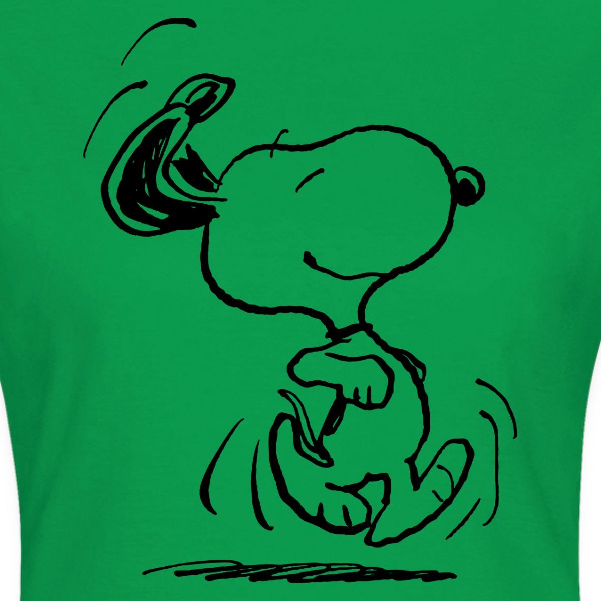 Spreadshirt T-Shirt Peanuts Snoopy Happy Frauen T-Shirt (1-tlg) Slim Fit, fällt klein aus
