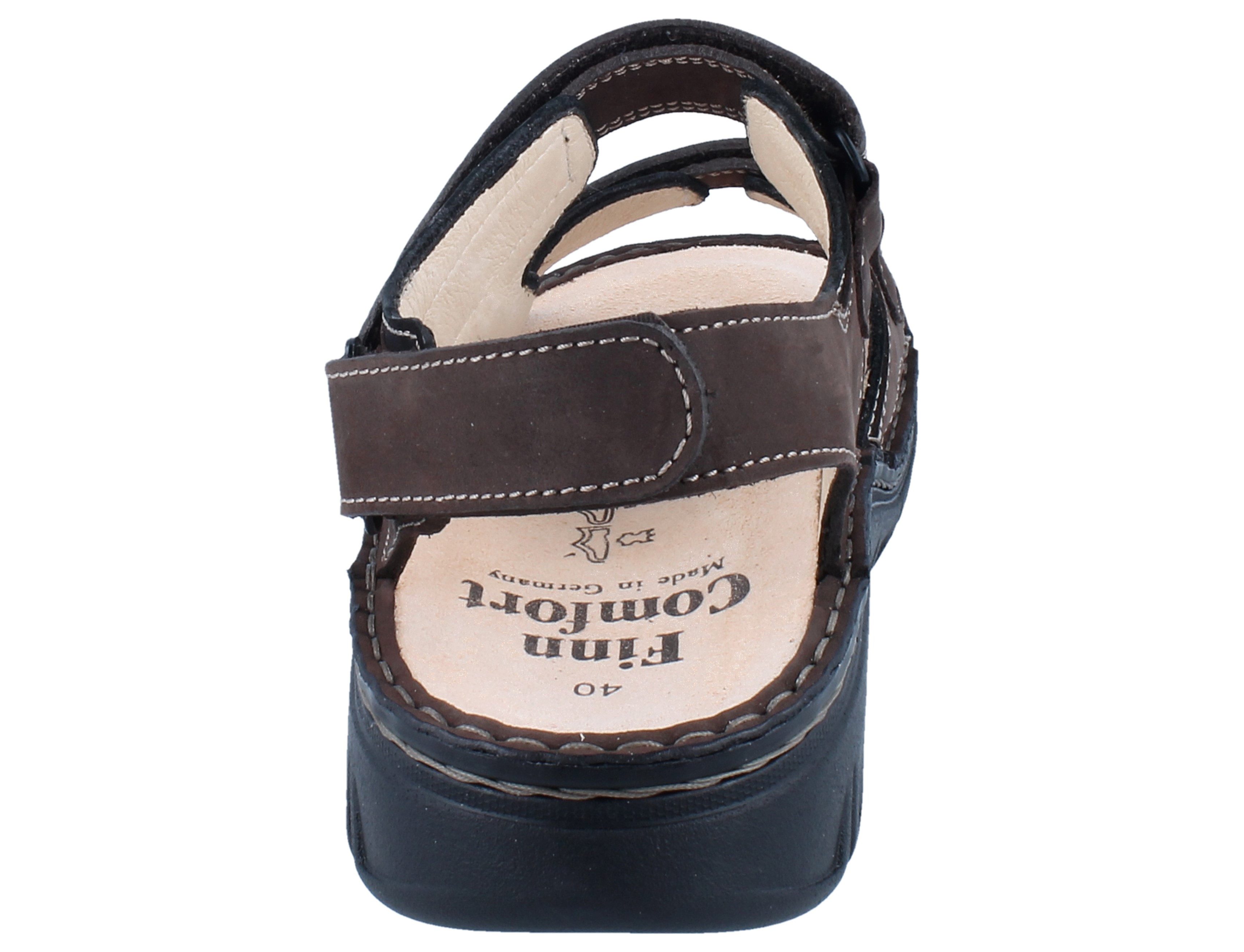 Finn Comfort FINN COMFORT Wanaka Soft Damen Herren Sandale braun Nubukleder - Sandale Wechselfußbett