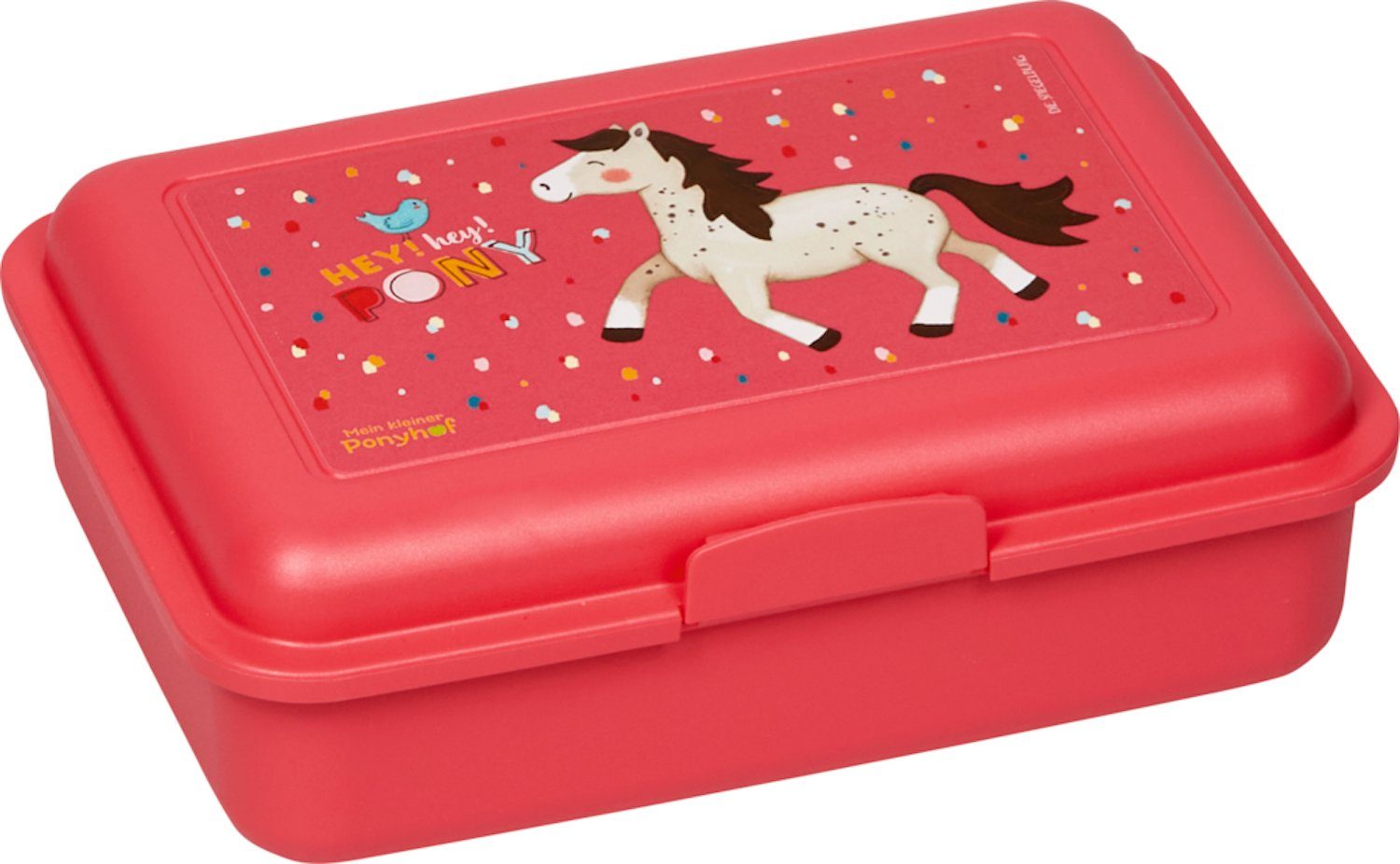 Kleine SPIEGELBURG Ponyhof, Mein COPPENRATH Butterbrotdose Trennwand 1), Brotdose, Kunststoff, flexibler kleiner 1-tlg., Lunchbox (Set, apricot, DIE mit