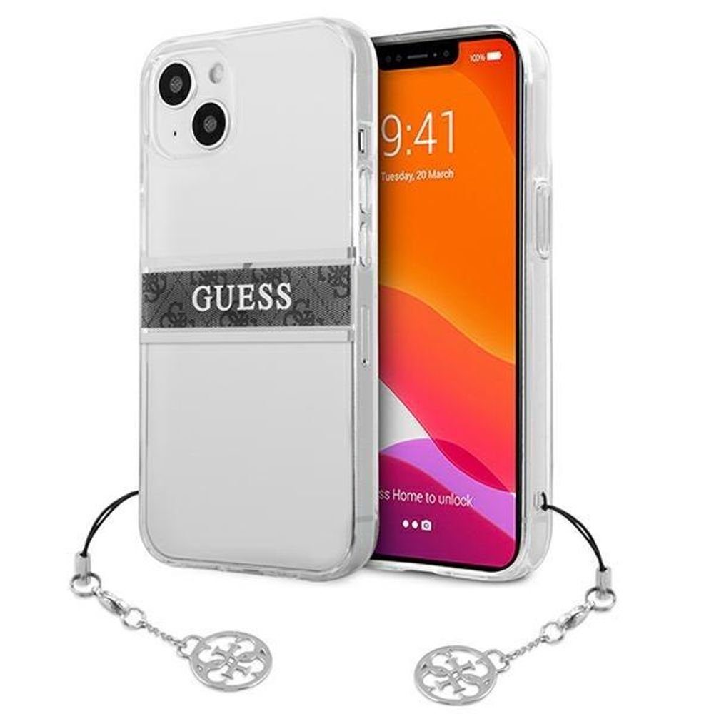 Guess Handyhülle Guess GUHCP13MKB4GGR iPhone 13 6.1 "Transparentes