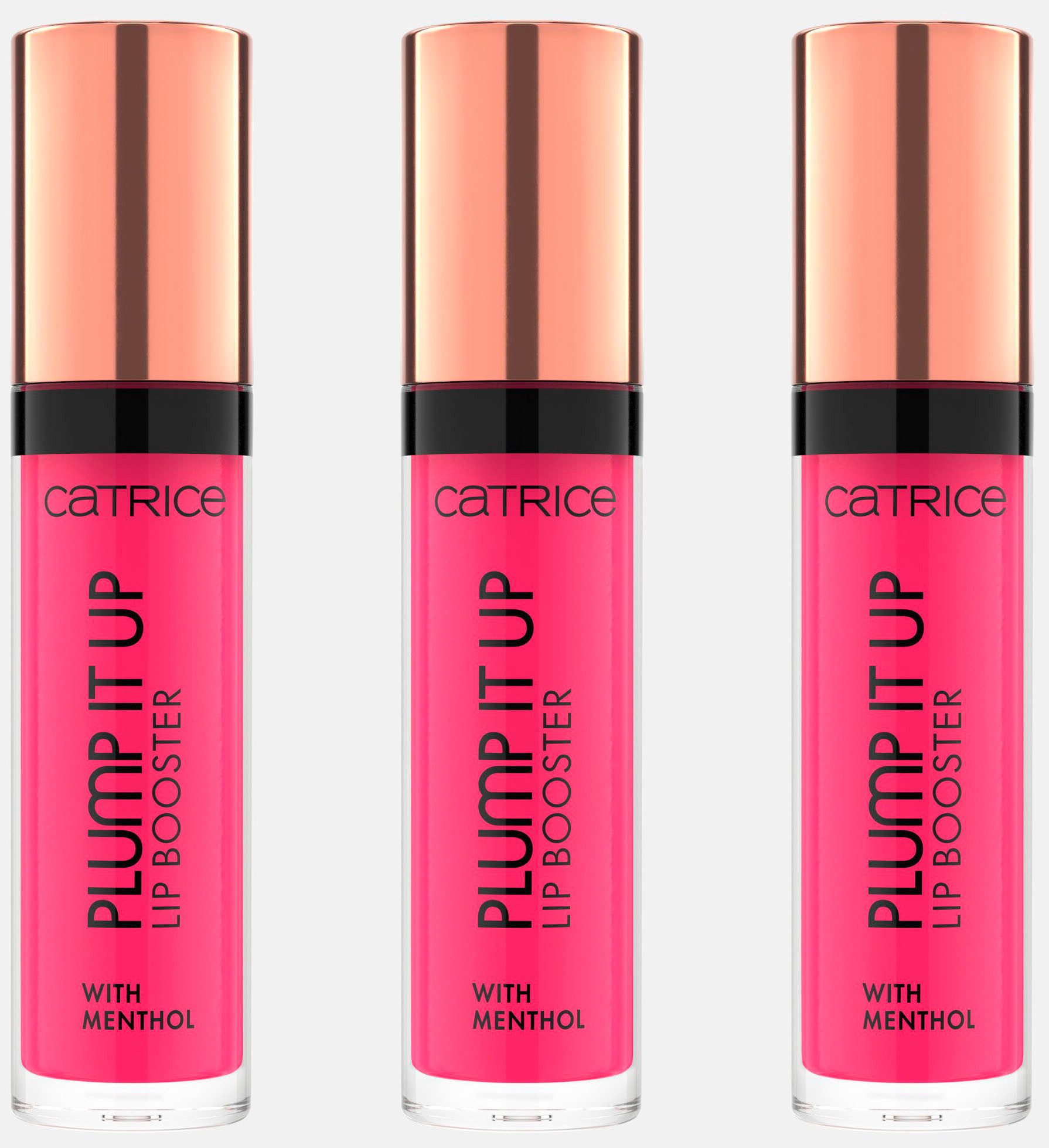 Catrice Lip-Booster Plump It Up Lip Booster, 3-tlg., mit hochglänzendem Finisch