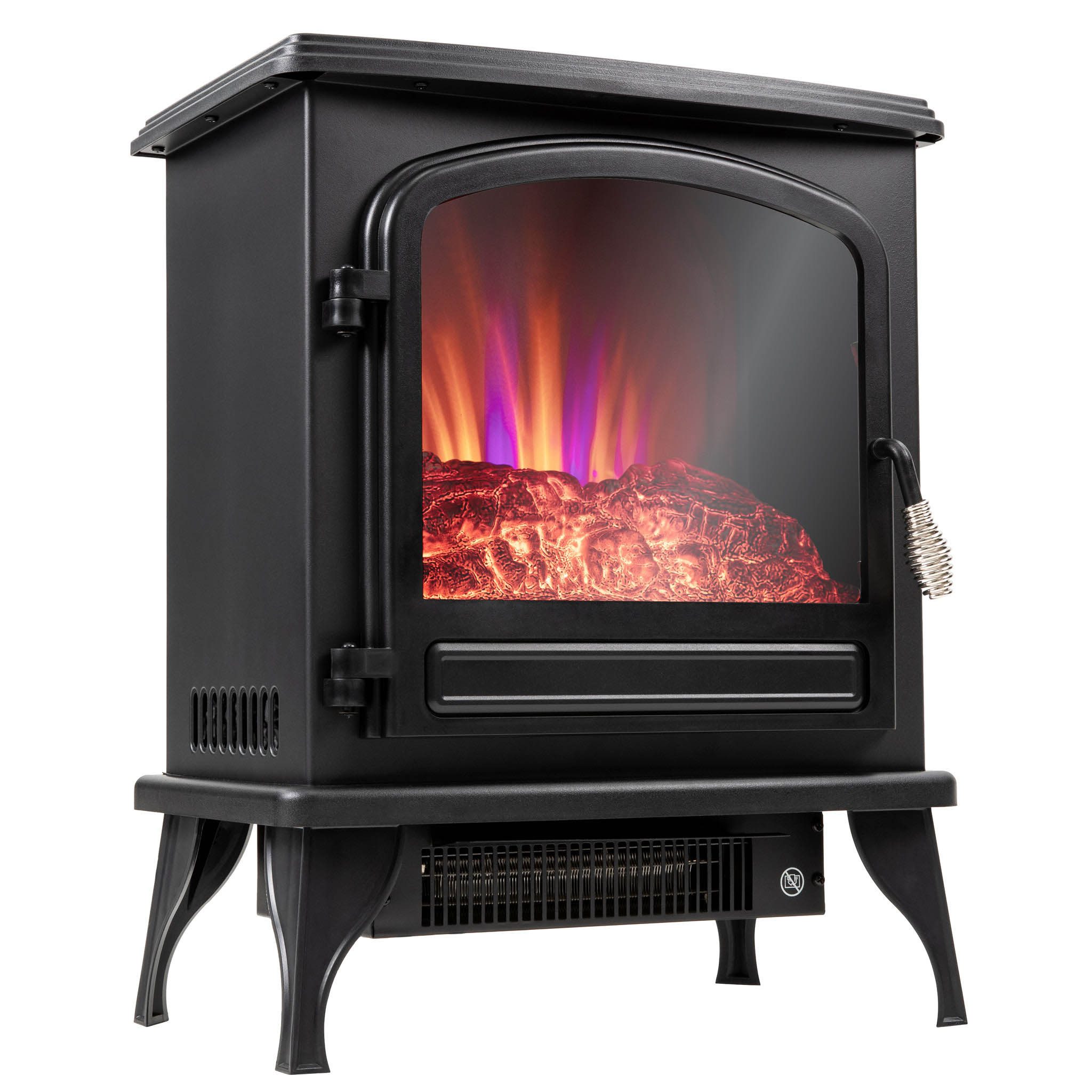 Heidenfeld Elektrokamin Kamin Heizung Standkamin EK100 2000 Watt inkl. 3 Ja günstig online kaufen