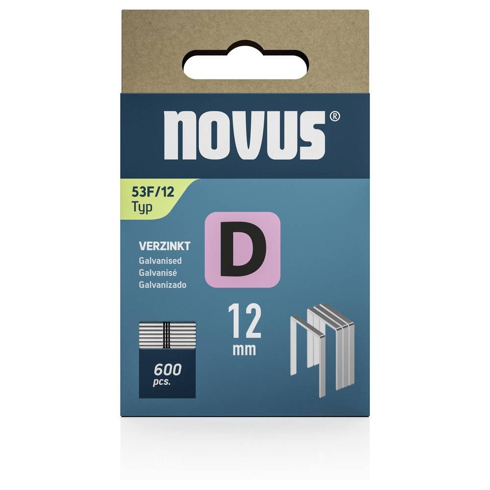 Thumbnail - NOVUS Tackerklammer Flachdrahtklammern D Typ 53 F 12mm