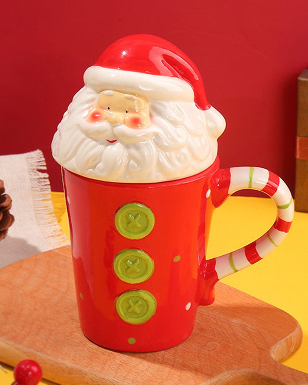 Deckel Dekorative mit Kinder Weihnachtsgeschenk, Tasse, Kaffeetasse Becher