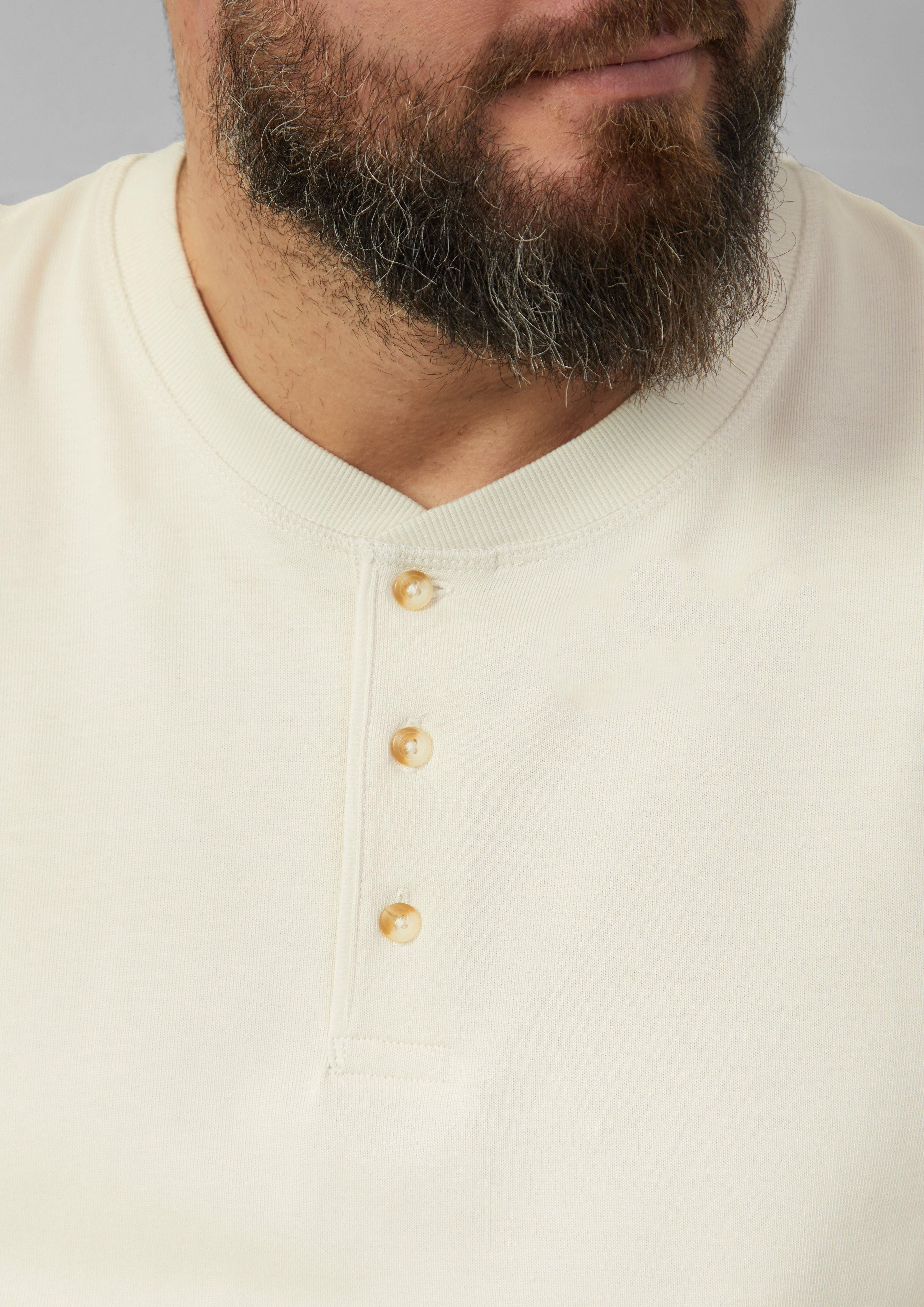 s.Oliver Langarmshirt Langarmshirt mit Henleyausschnitt und günstig online kaufen